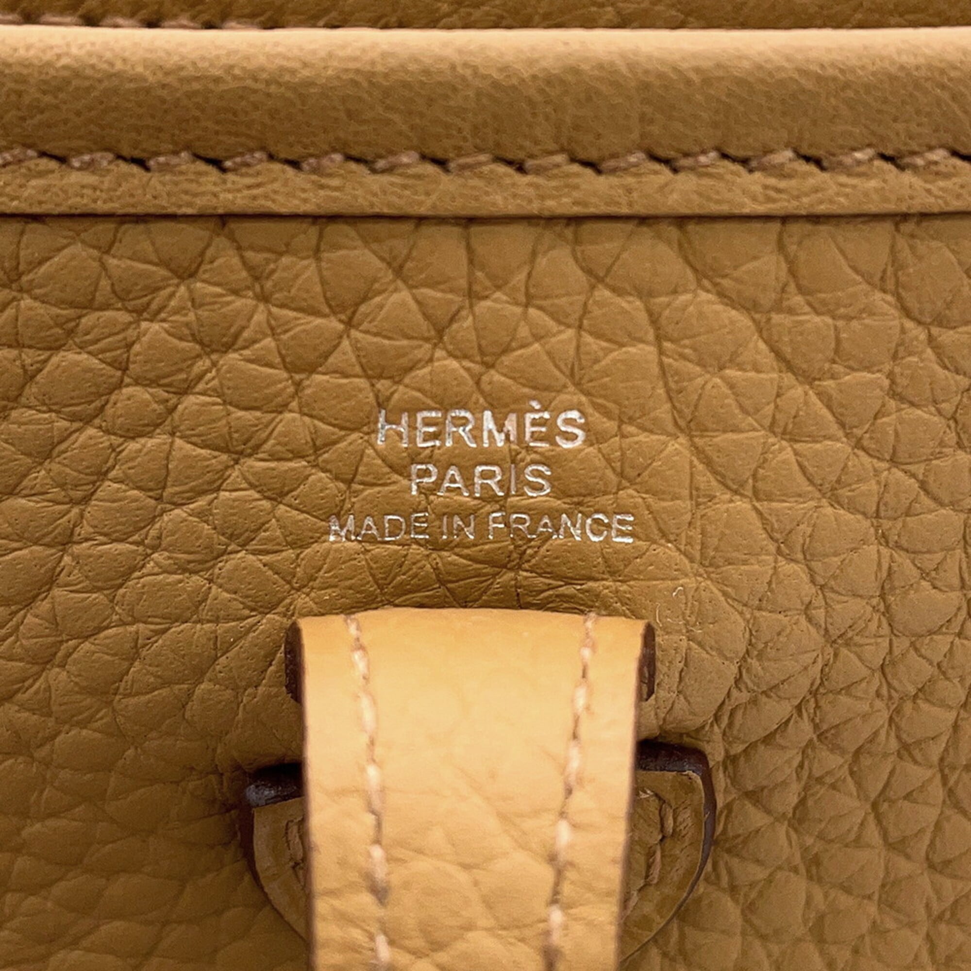 Hermes Brown Taurillon Clemence Leather Shoulder Bag