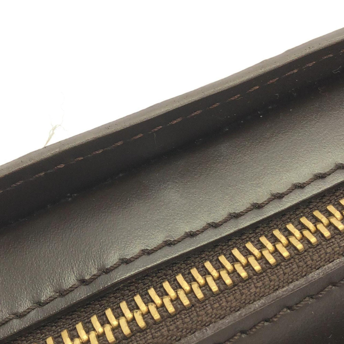 Louis Vuitton Ebene Coated Canvas Clutch Bag (Pre-Owned)