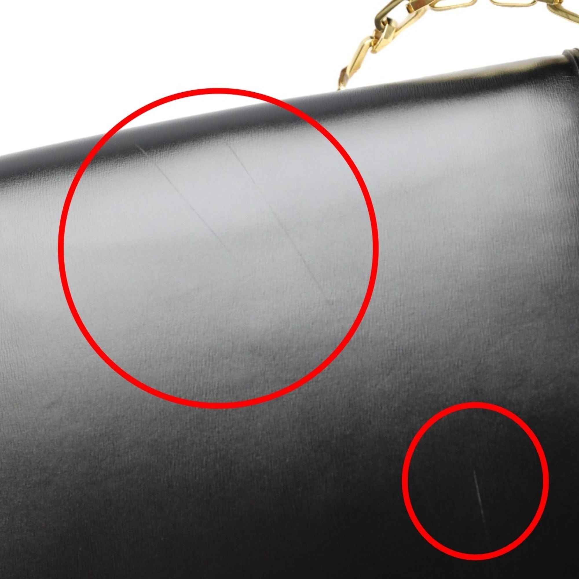 Louis Vuitton Black Noir Leather Shoulder Bag (Pre-Owned)