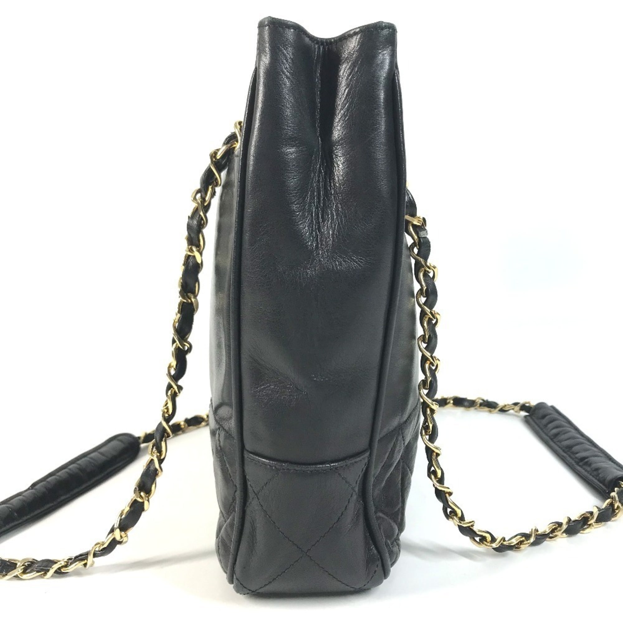 Chanel Black Quilting Shoulder Bag Tote Bag (Pre-Owned)