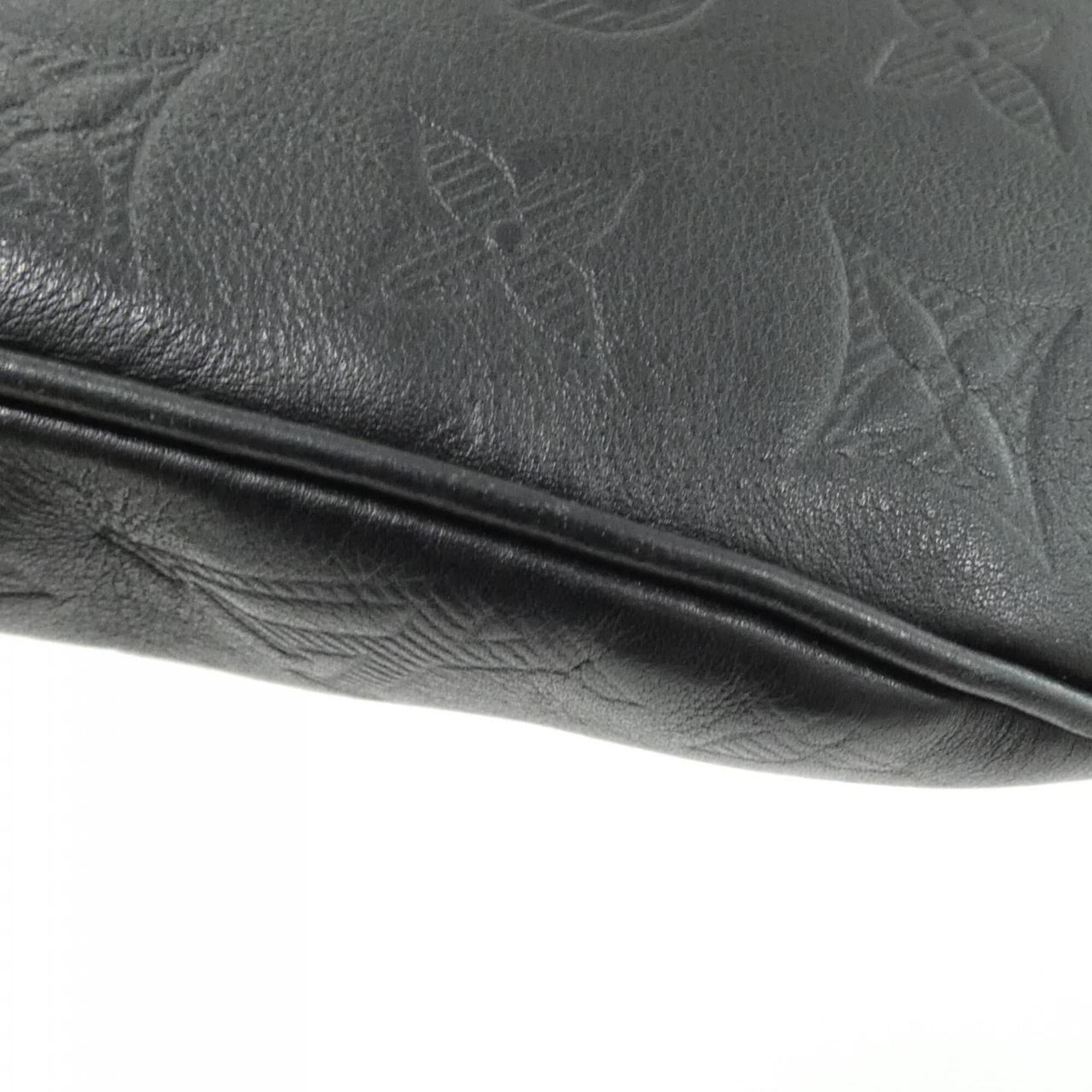 Louis Vuitton Black Leather Shoulder Bag (Pre-Owned)