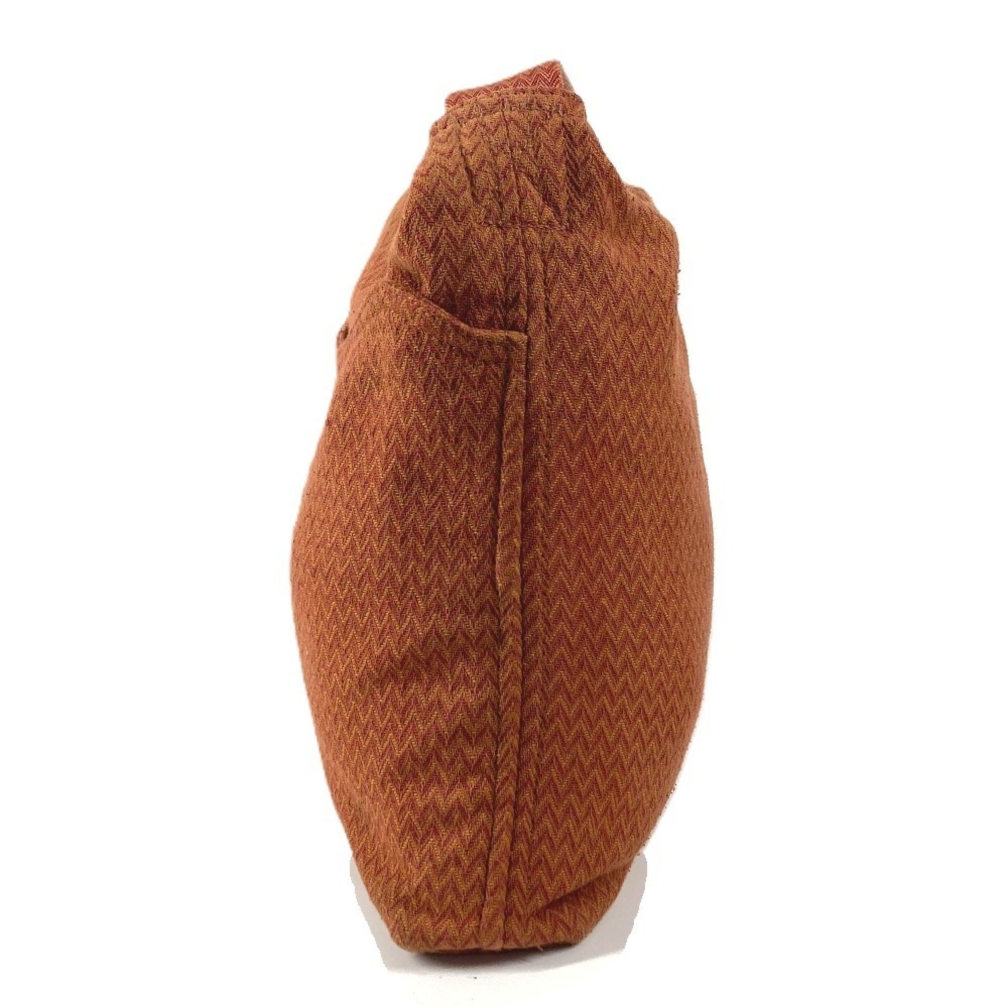 Hermes Orange Canvas Shoulder Bag (Pre-Owned)