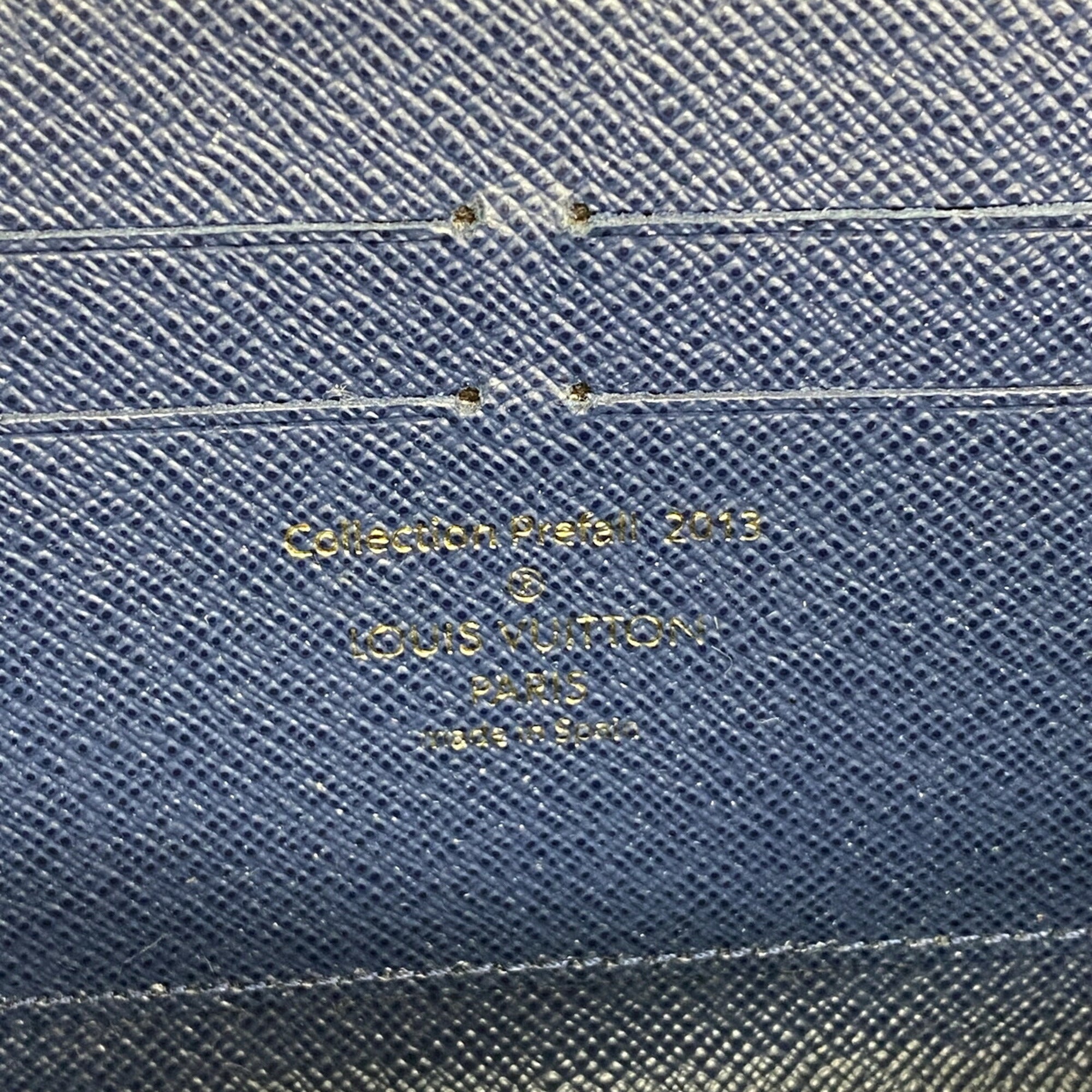 Louis Vuitton Blue Ebene Long Wallet (Bi-Fold) (Pre-Owned)