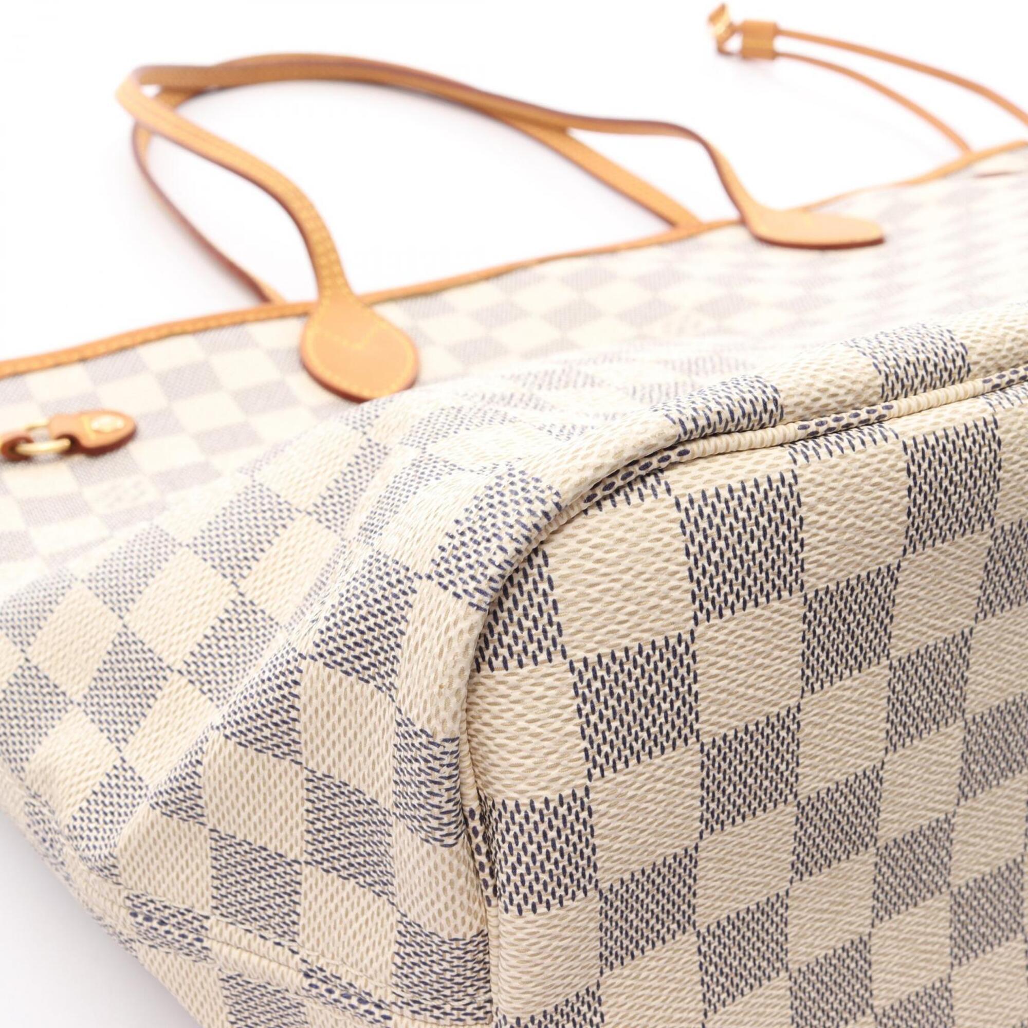 Louis Vuitton Damier Azur White Damier Azur Handbag Tote Bag (Pre-Owned)