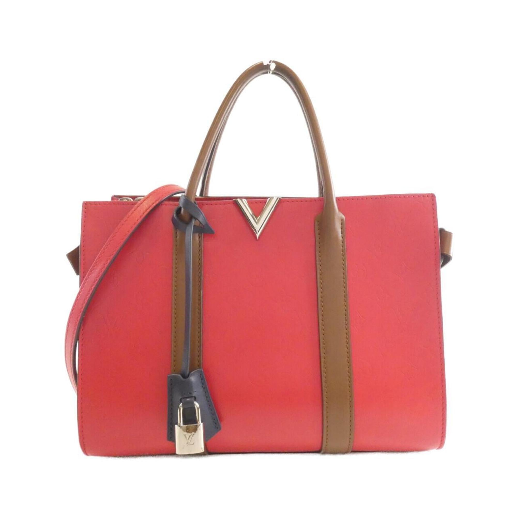 Louis Vuitton Rubis Noisette Leather Handbag (Pre-Owned)
