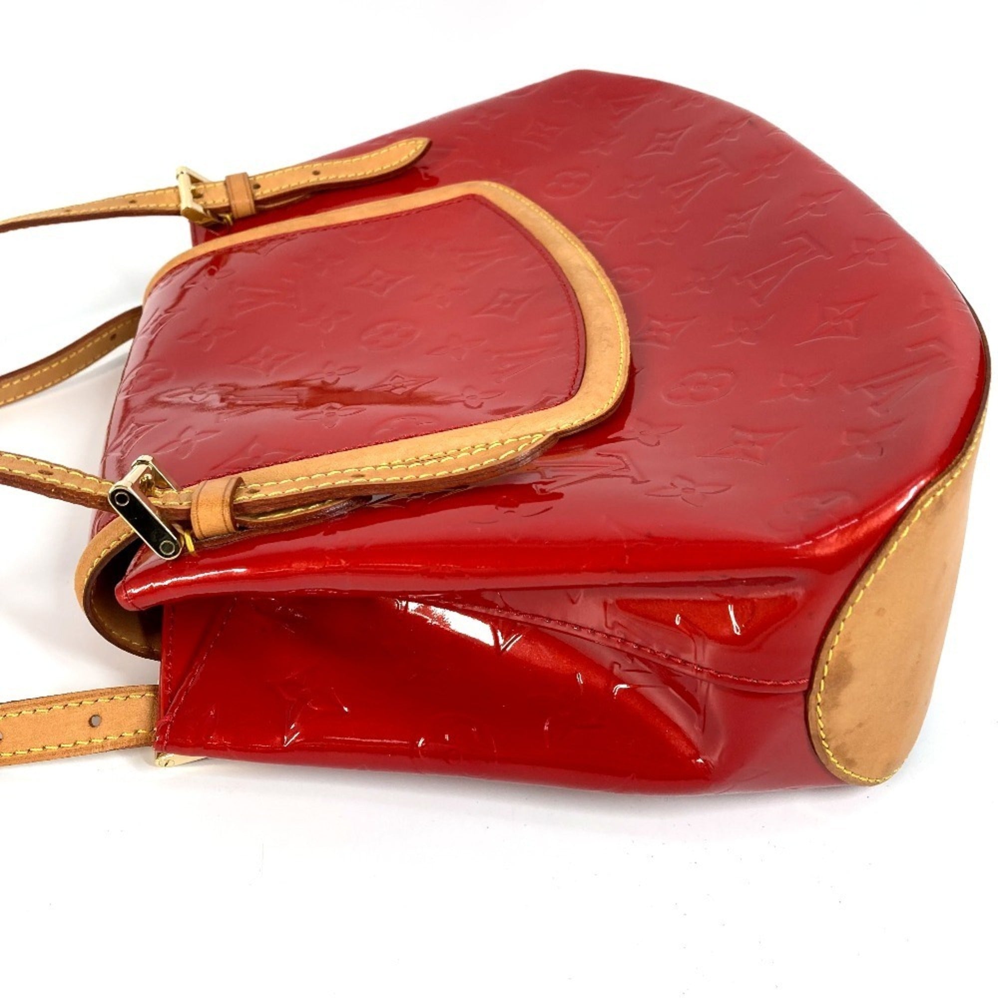 Louis Vuitton Monogram Vernis Red Color Rouge Monogram Vernis Shoulder Bag (Pre-Owned)