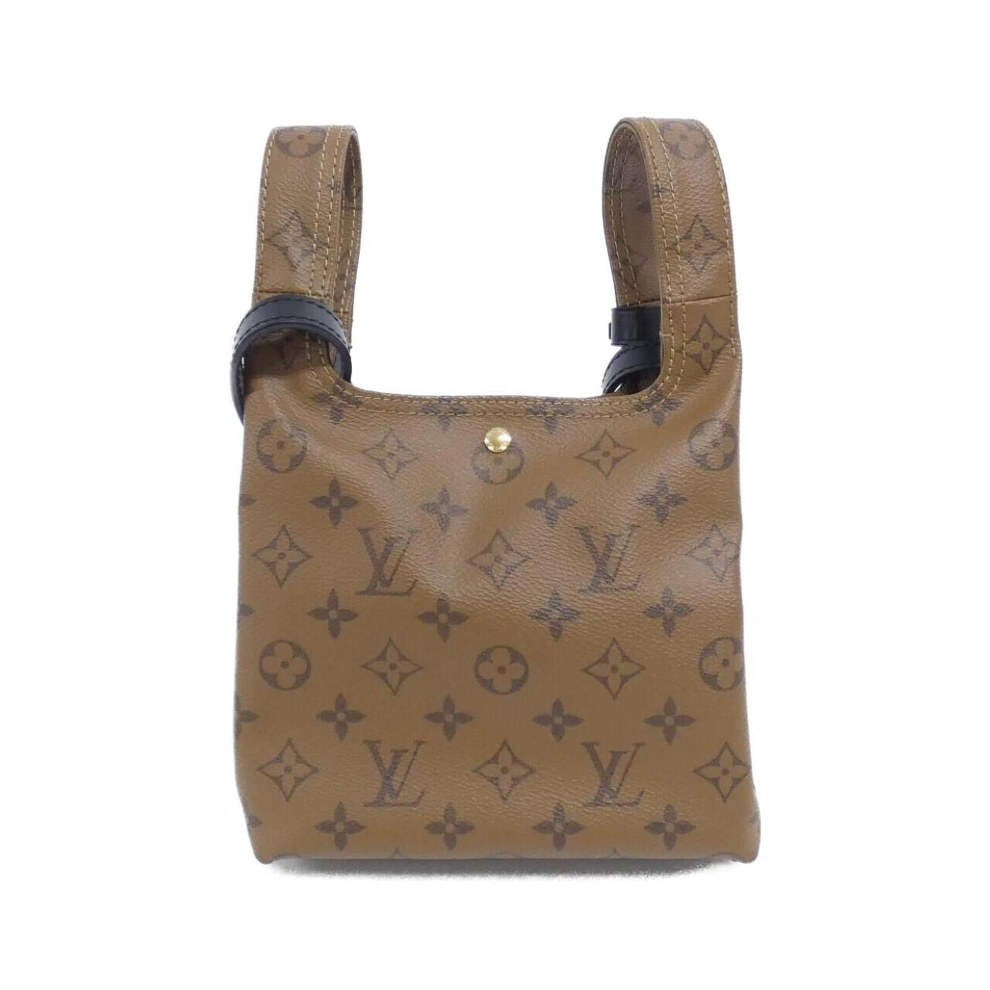 Louis Vuitton Marron Coated Canvas Shoulder Bag (Pre-Owned)