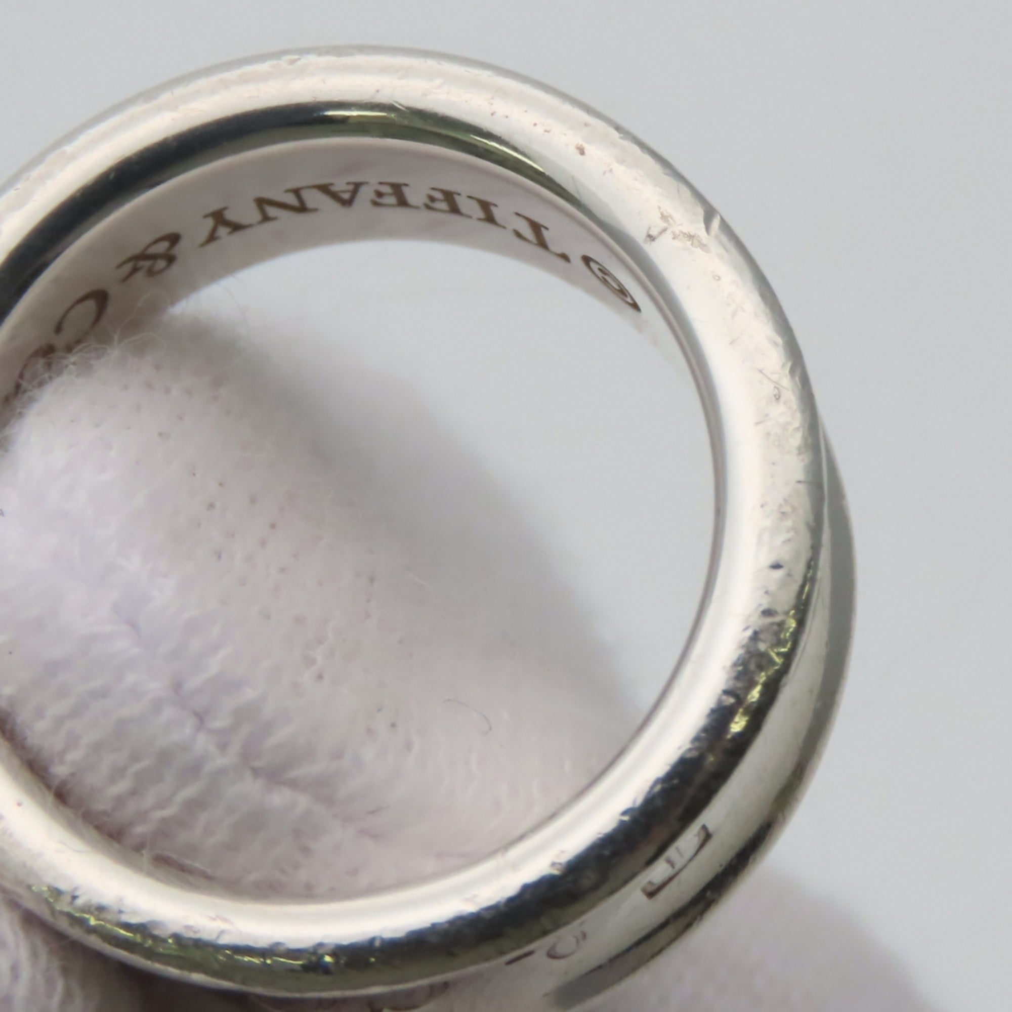 Tiffany Silver Silver 925 Band Ring (Pre-Owned)