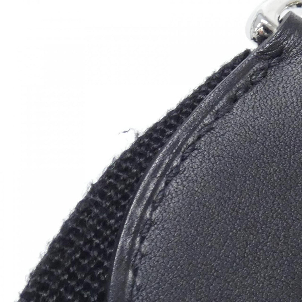 Hermes Black Blue Nuit Felt Swift Leather Shoulder Bag (Pre-Owned)
