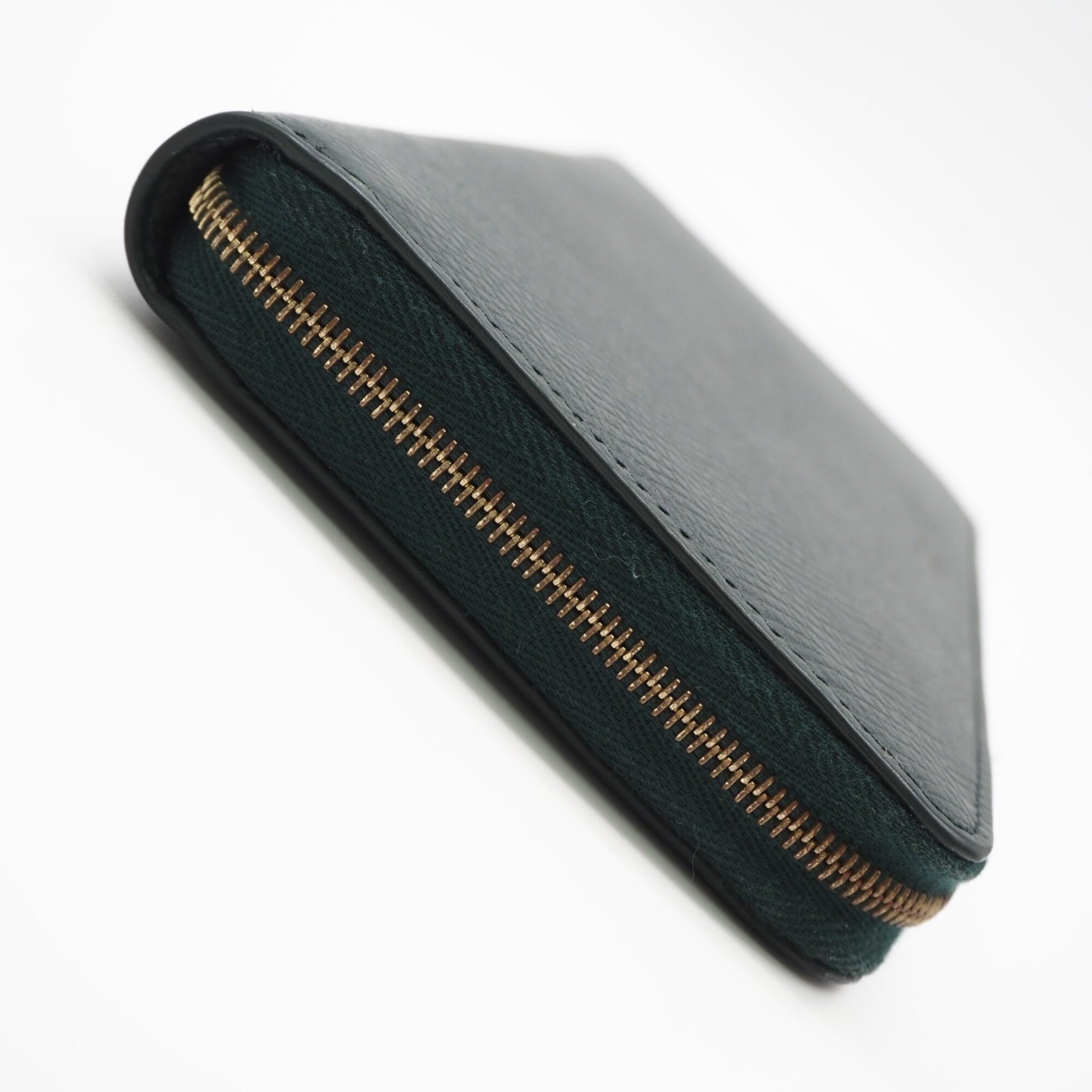Celine Green Leather Long Wallet (Bi-Fold) (Pre-Owned)
