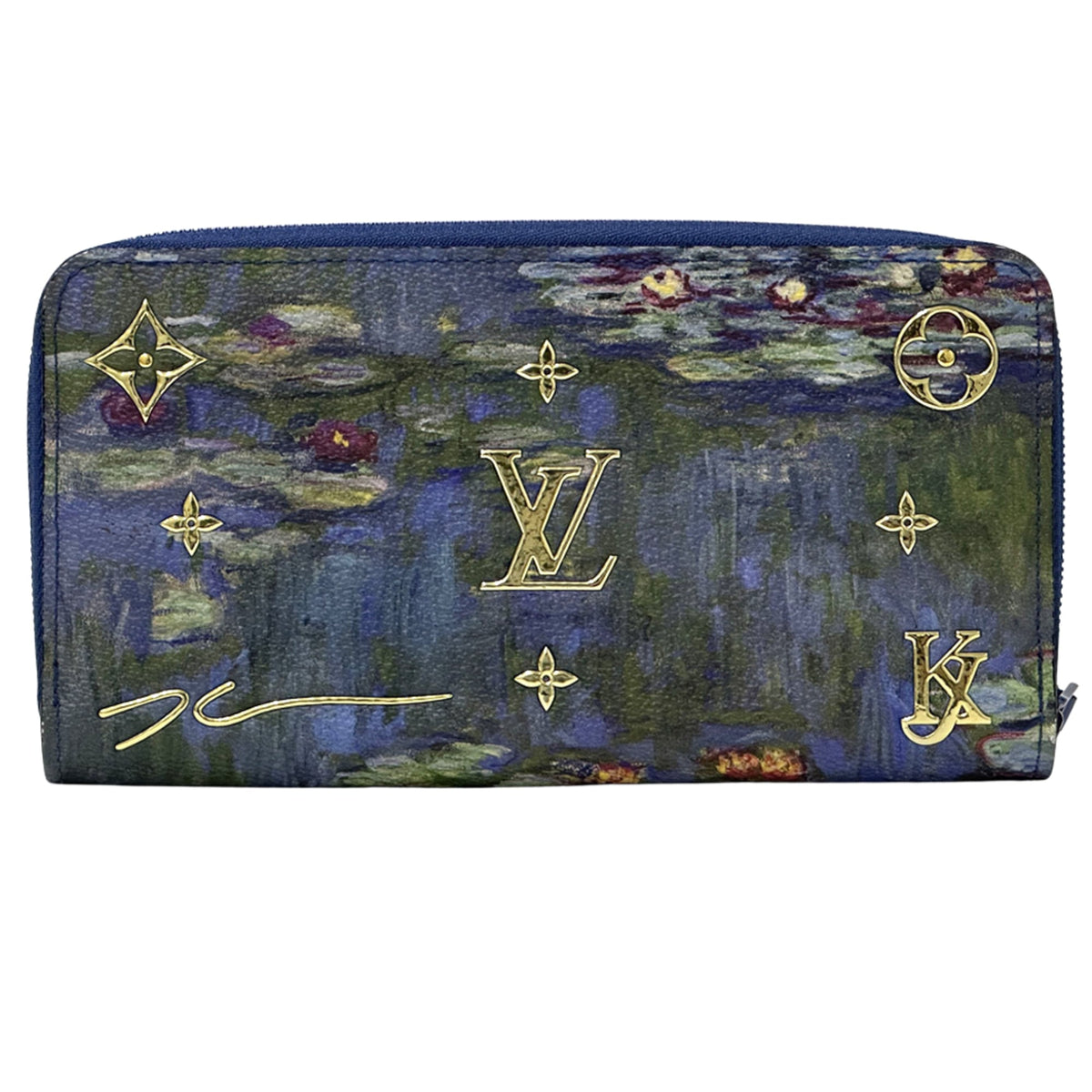 Louis Vuitton Blue Long Wallet (Bi-Fold) (Pre-Owned)