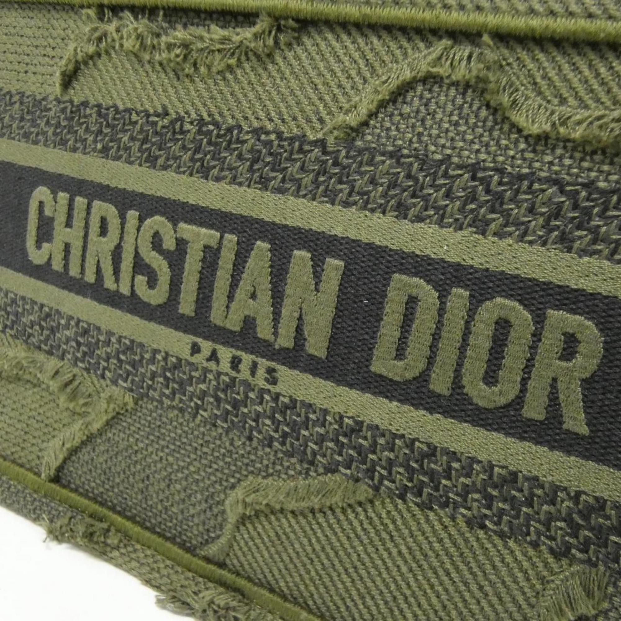 Christian Dior Khaki Canvas Handbag (Pre-Owned)