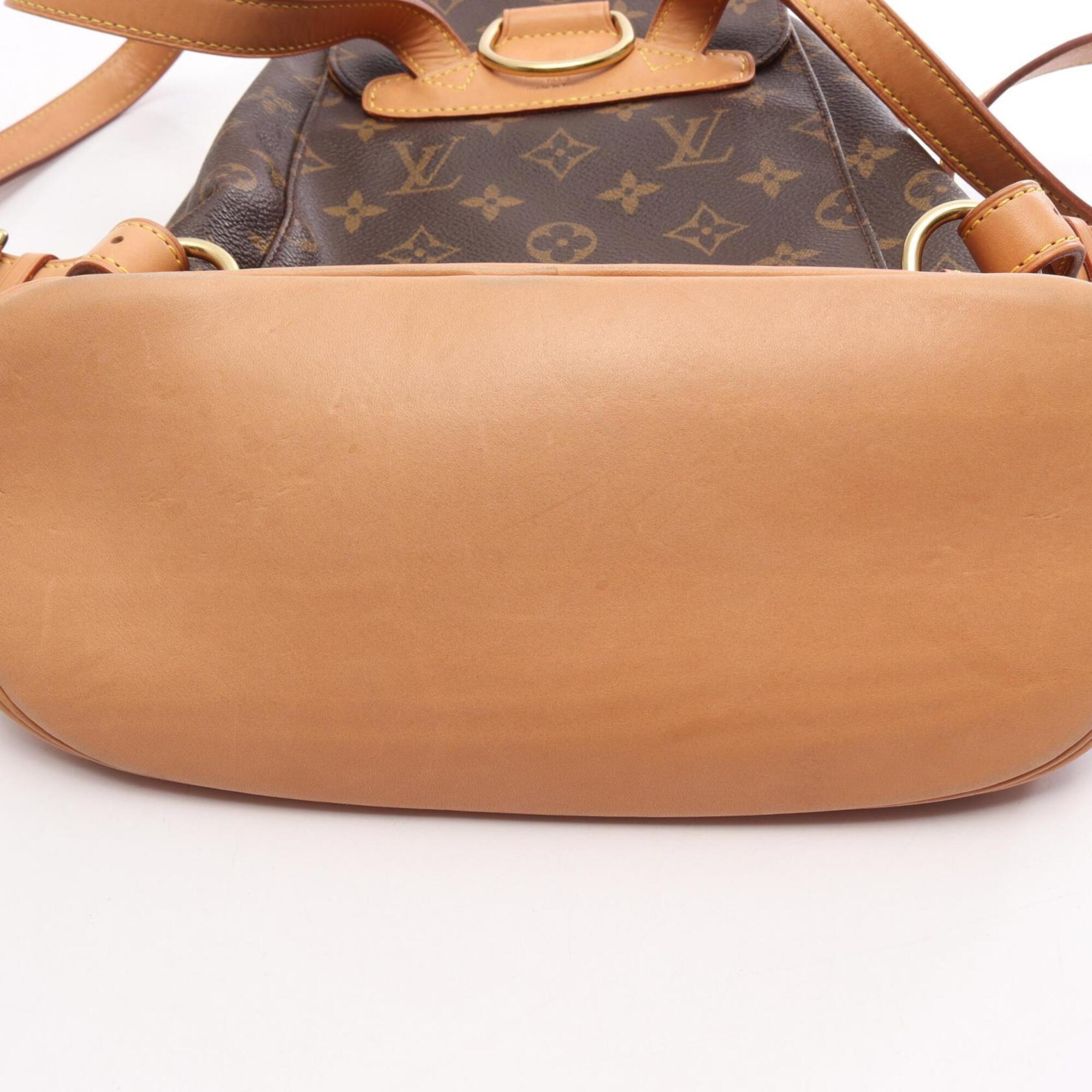 Louis Vuitton Brown Monogram Pvc Coated Canvas Leather Backpack Handbag (Pre-Owned)