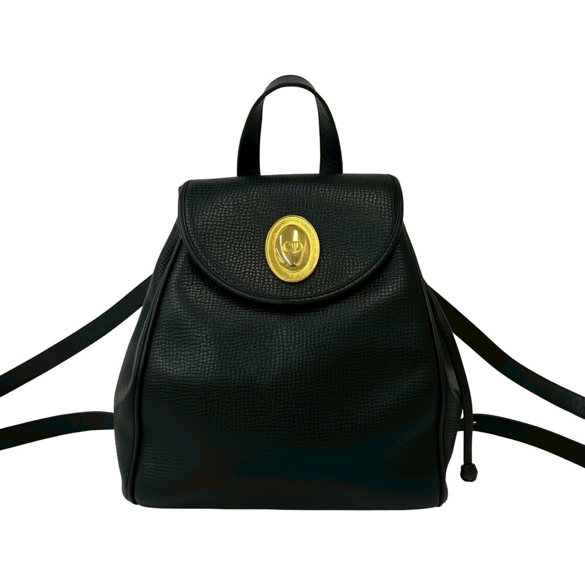 Christian Dior Black Leather Backpack (Pre-Owned)