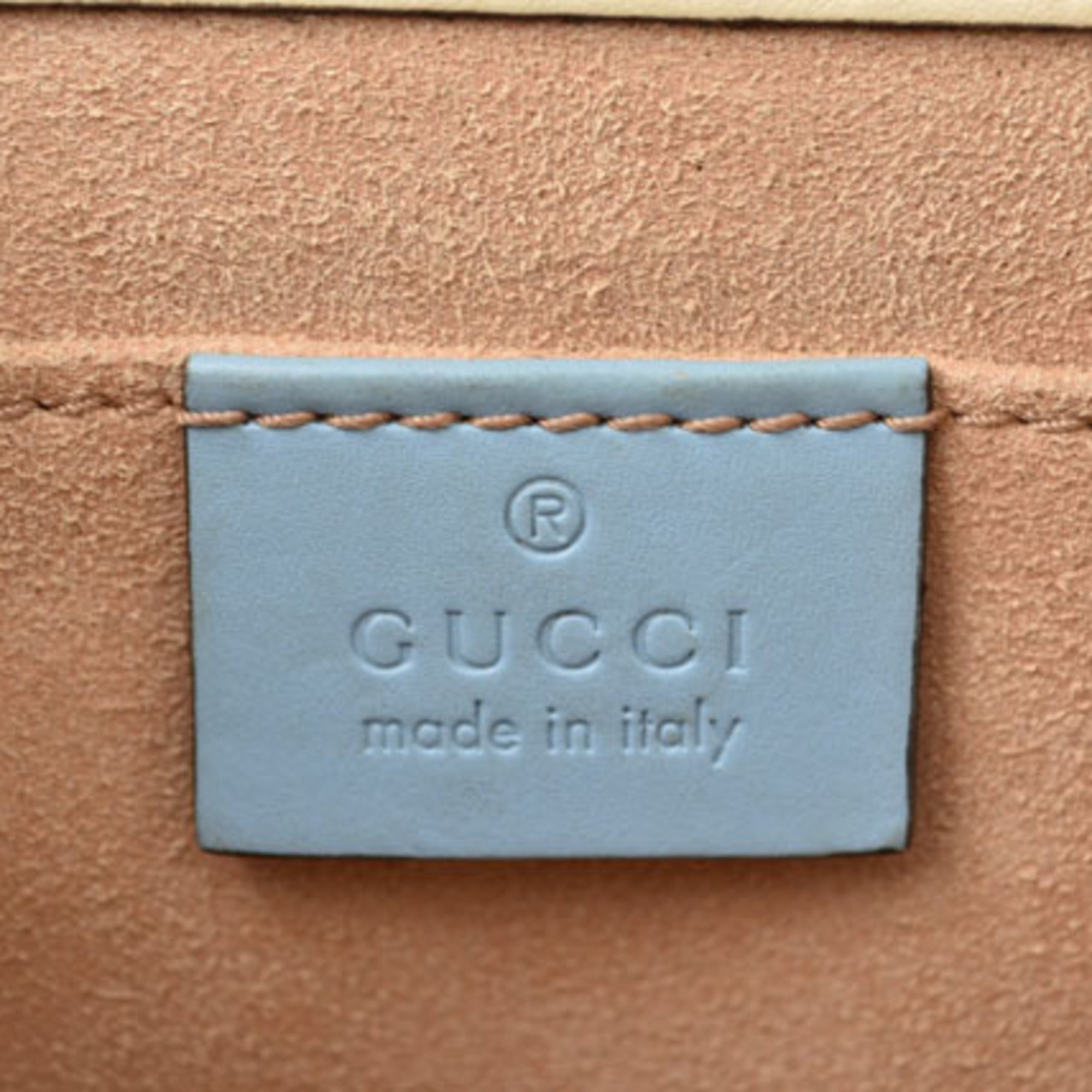 Gucci Beige Blue Brown Gg Supreme Shoulder Bag (Pre-Owned)