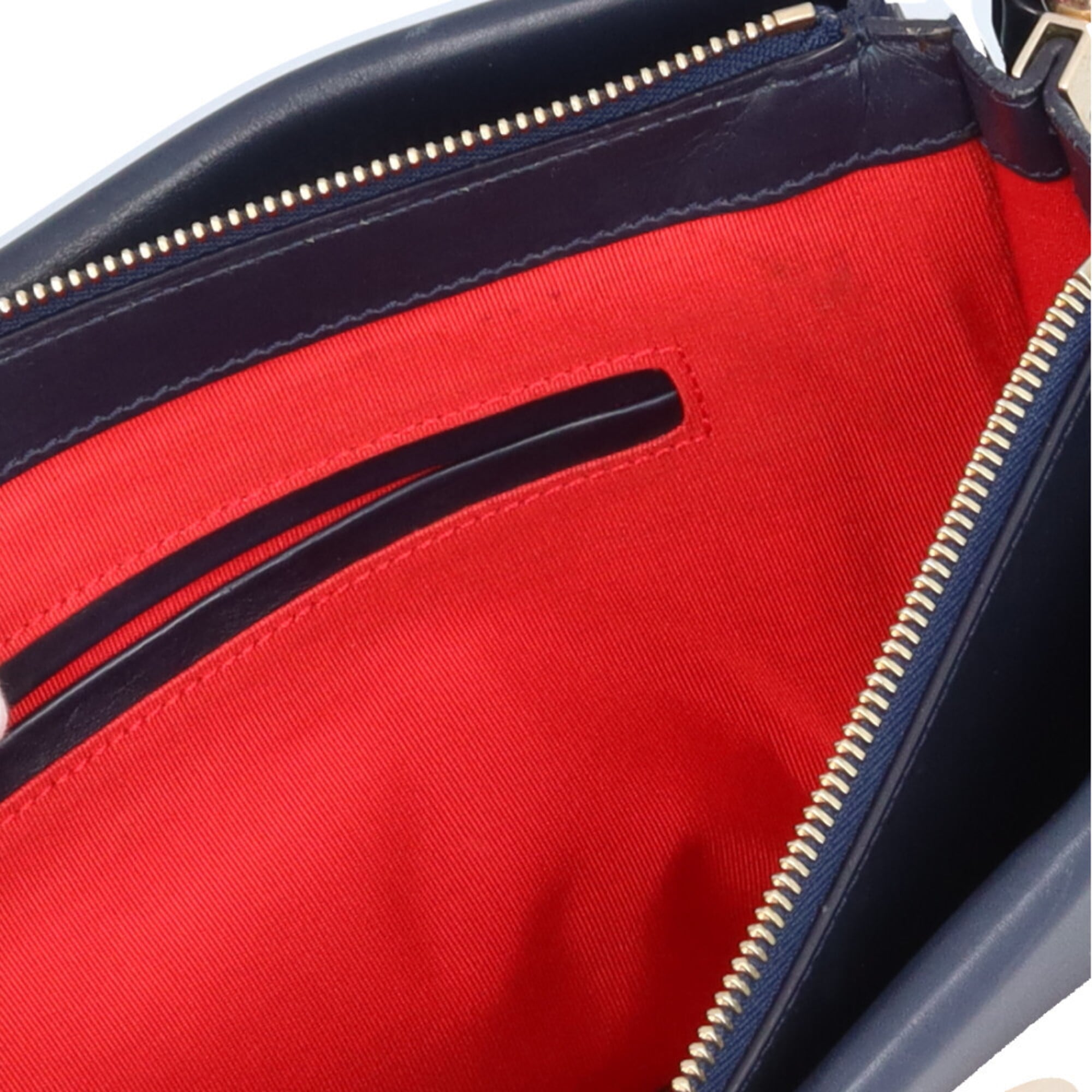 Christian Louboutin Navy Leather Shoulder Bag (Pre-Owned)
