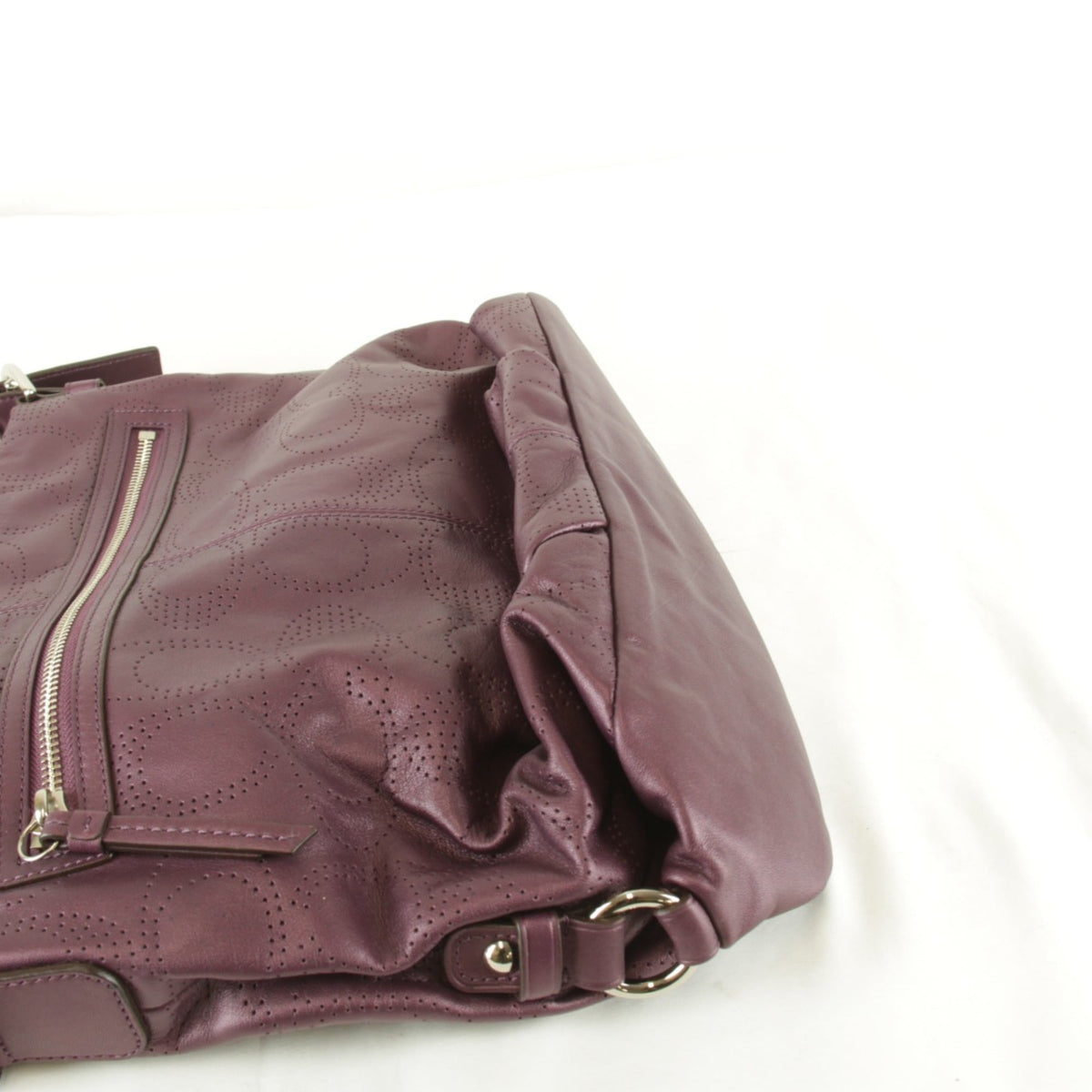 Coach Purple Leather Shoulder Bag (Pre-Owned)