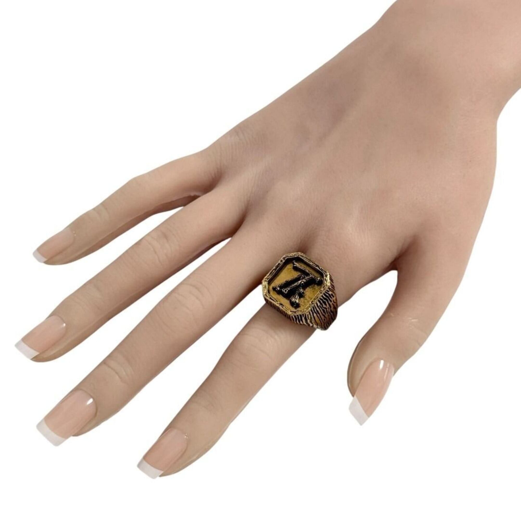Louis Vuitton Metal Band Ring (Pre-Owned)