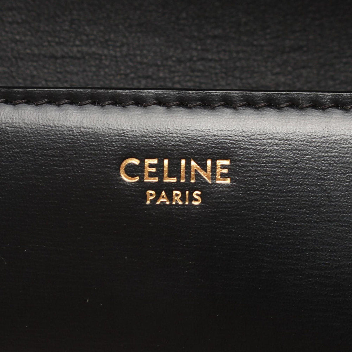 Celine Black Leather Handbag Shoulder Bag (Pre-Owned)