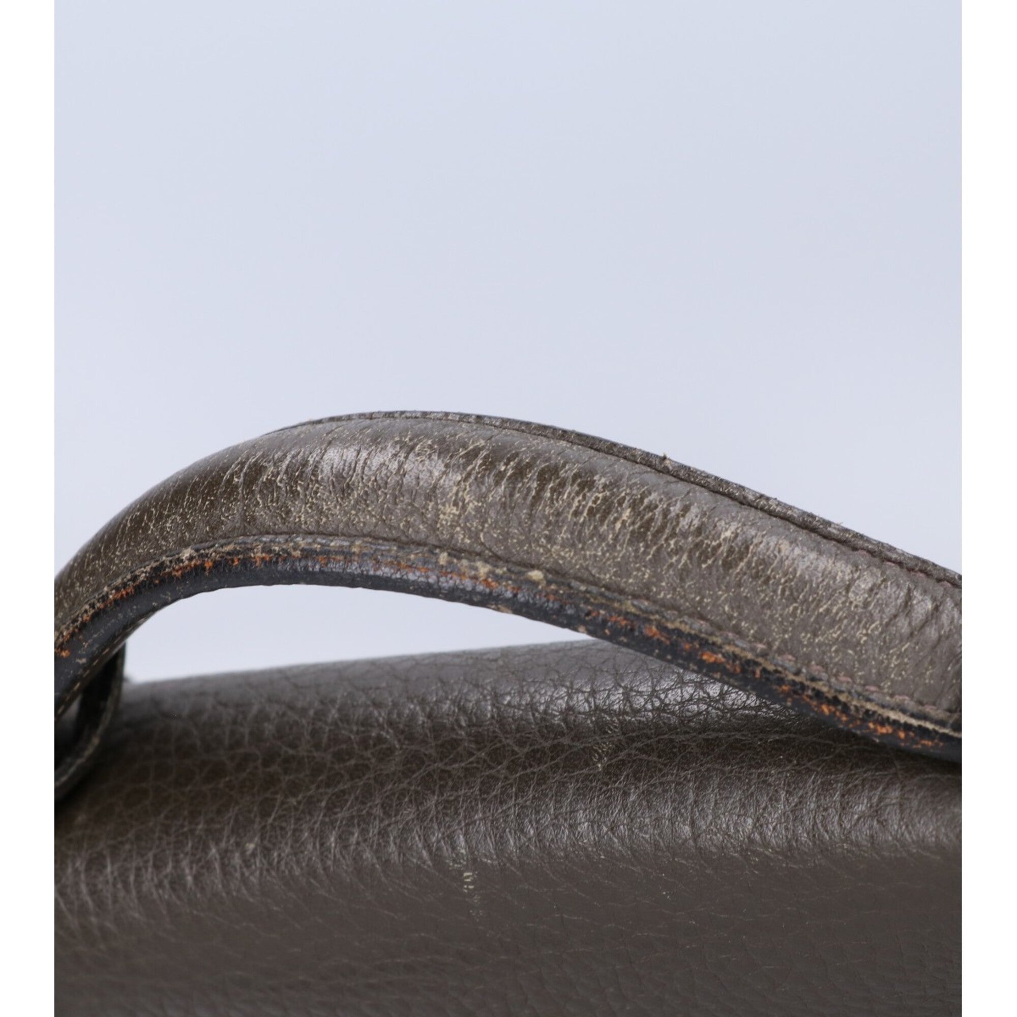Hermes Khaki Fjord Leather Shoulder Bag (Pre-Owned)