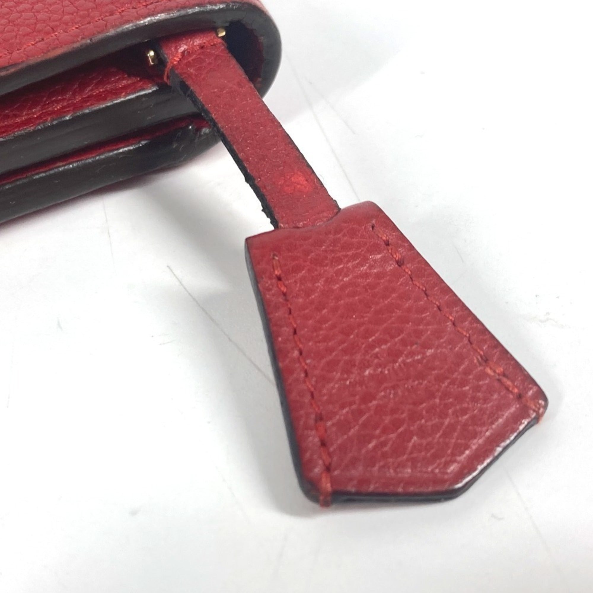 Louis Vuitton Cerise Red Color Monogram Empreinte Wallet (Tri-Fold) (Pre-Owned)
