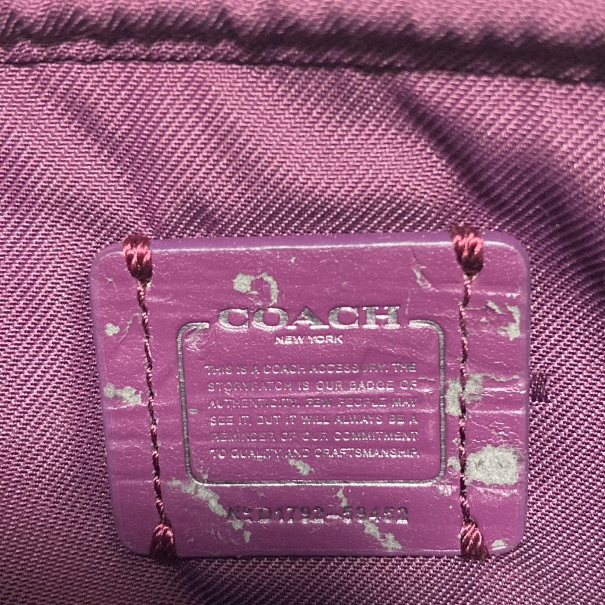 Coach Purple Shoulder Bag (Pre-Owned)