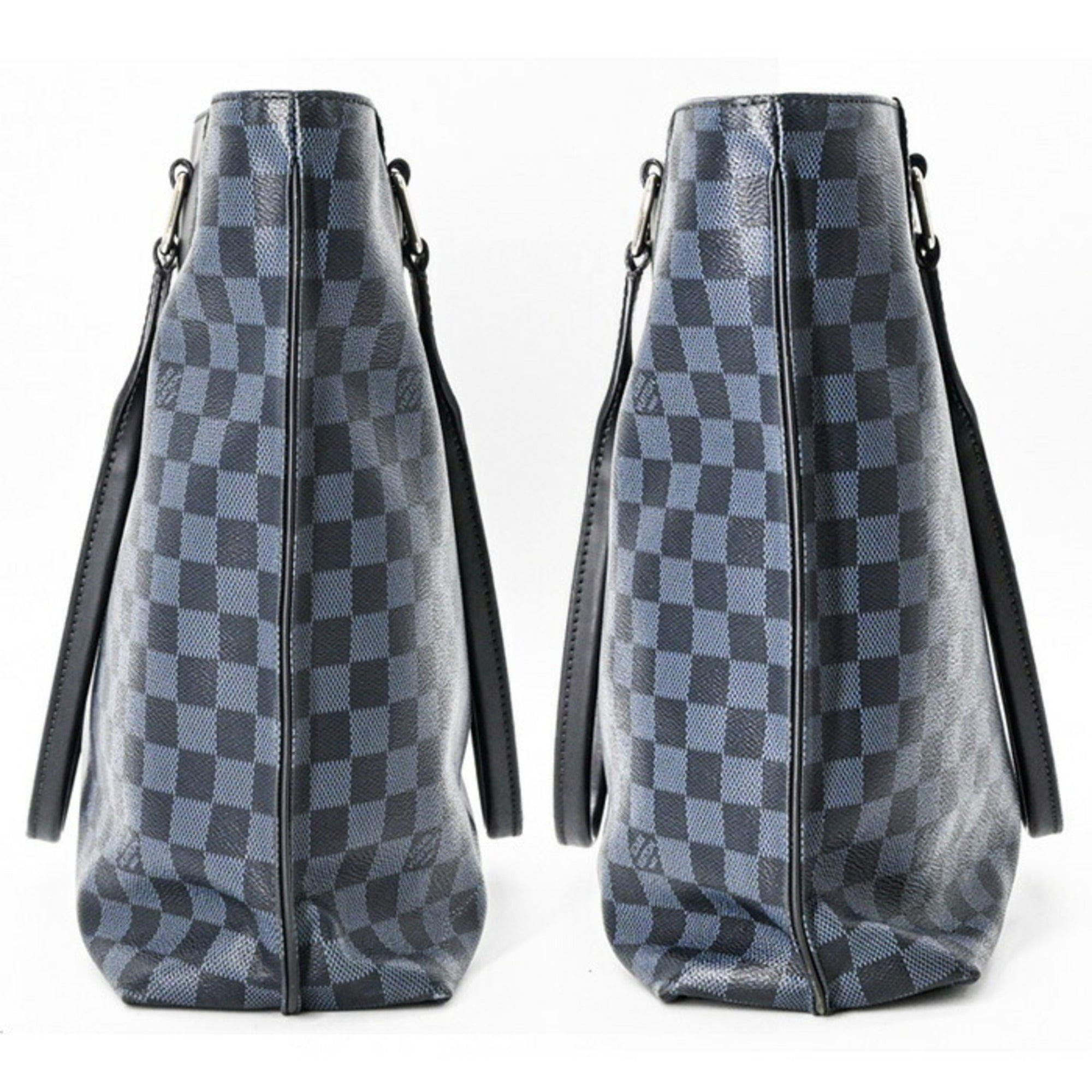 Louis Vuitton Damier Cobalt Black Blue Damier Graphite Tote Bag (Pre-Owned)
