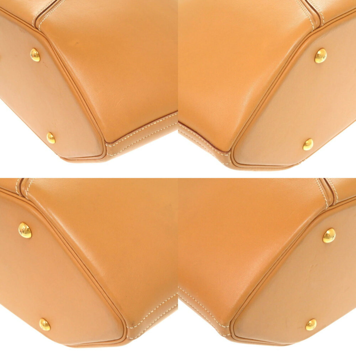 Hermes Natural Chamonix Leather Handbag (Pre-Owned)