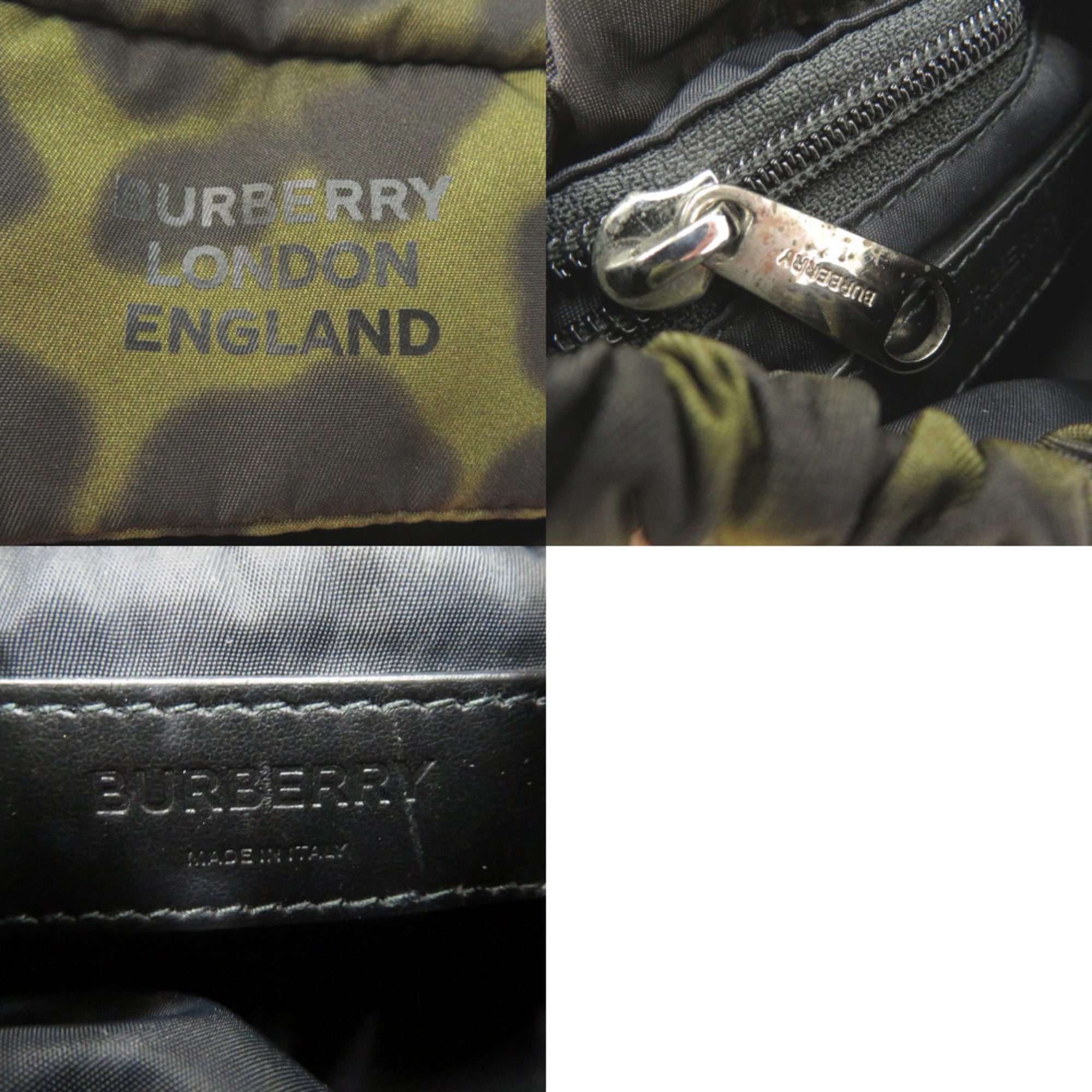 Burberry Khaki Nylon Sling Bag (Pre-Owned)