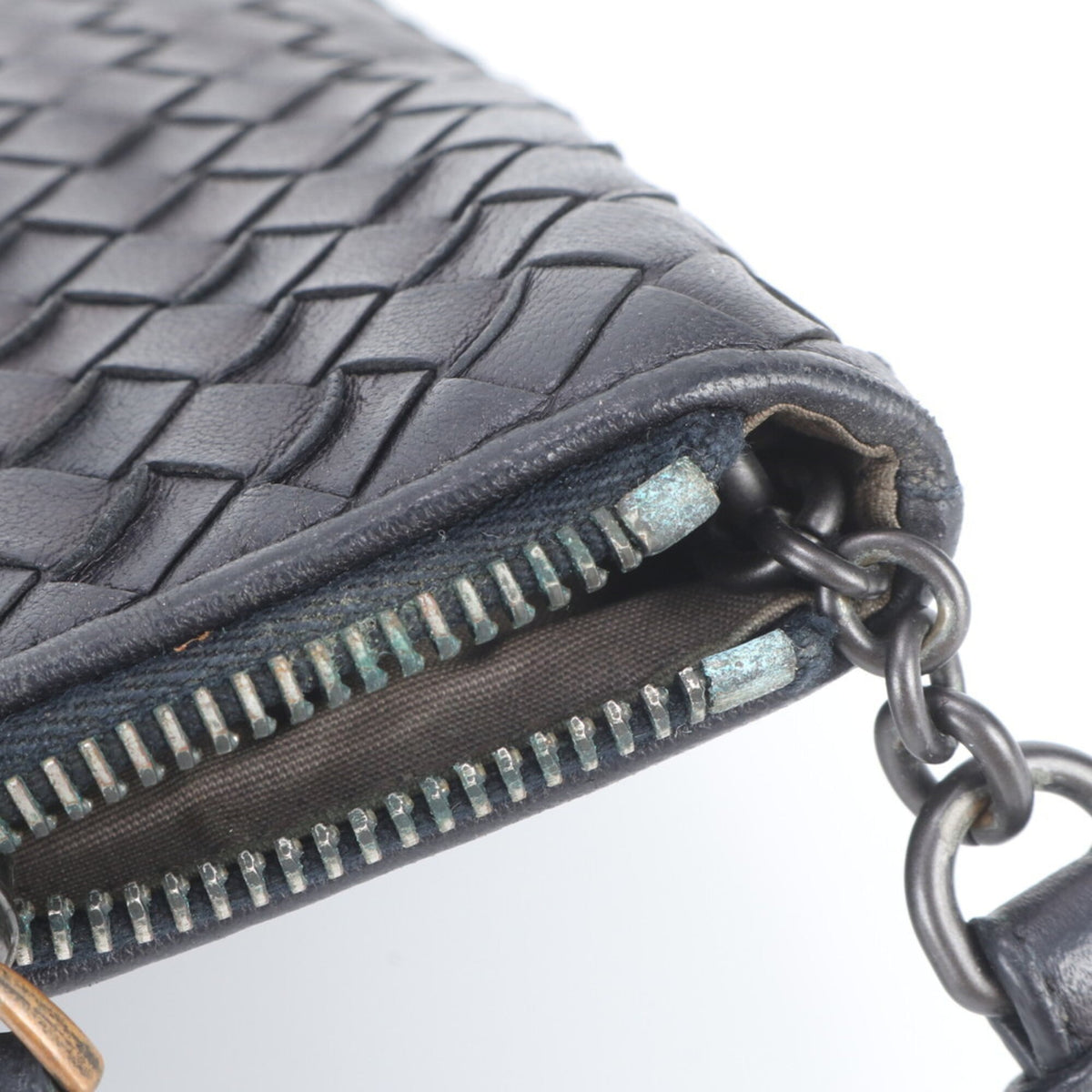 Bottega Veneta Black Leather Clutch Bag Pouch (Pre-Owned)