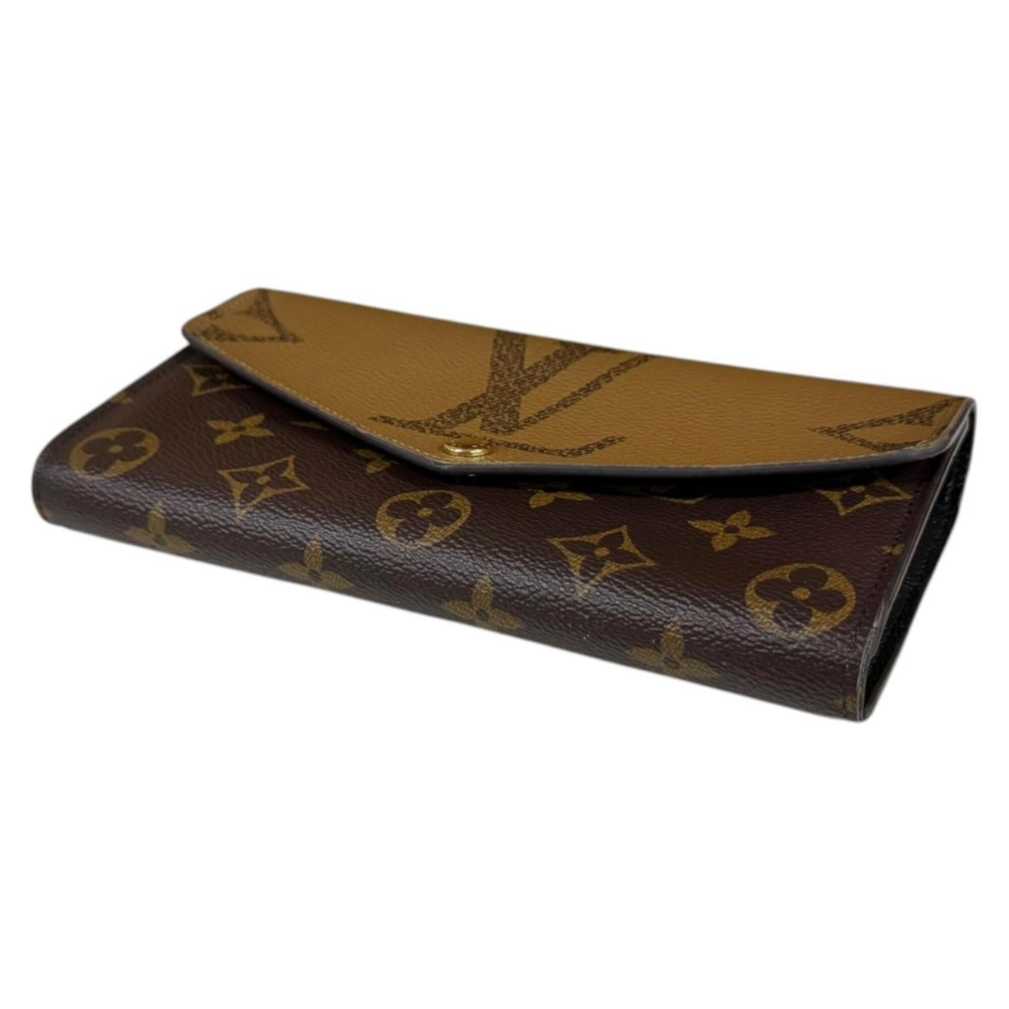 Louis Vuitton Monogram Brown Monogram Canvas Monogram Reverse Long Wallet (Bi-Fold) (Pre-Owned)