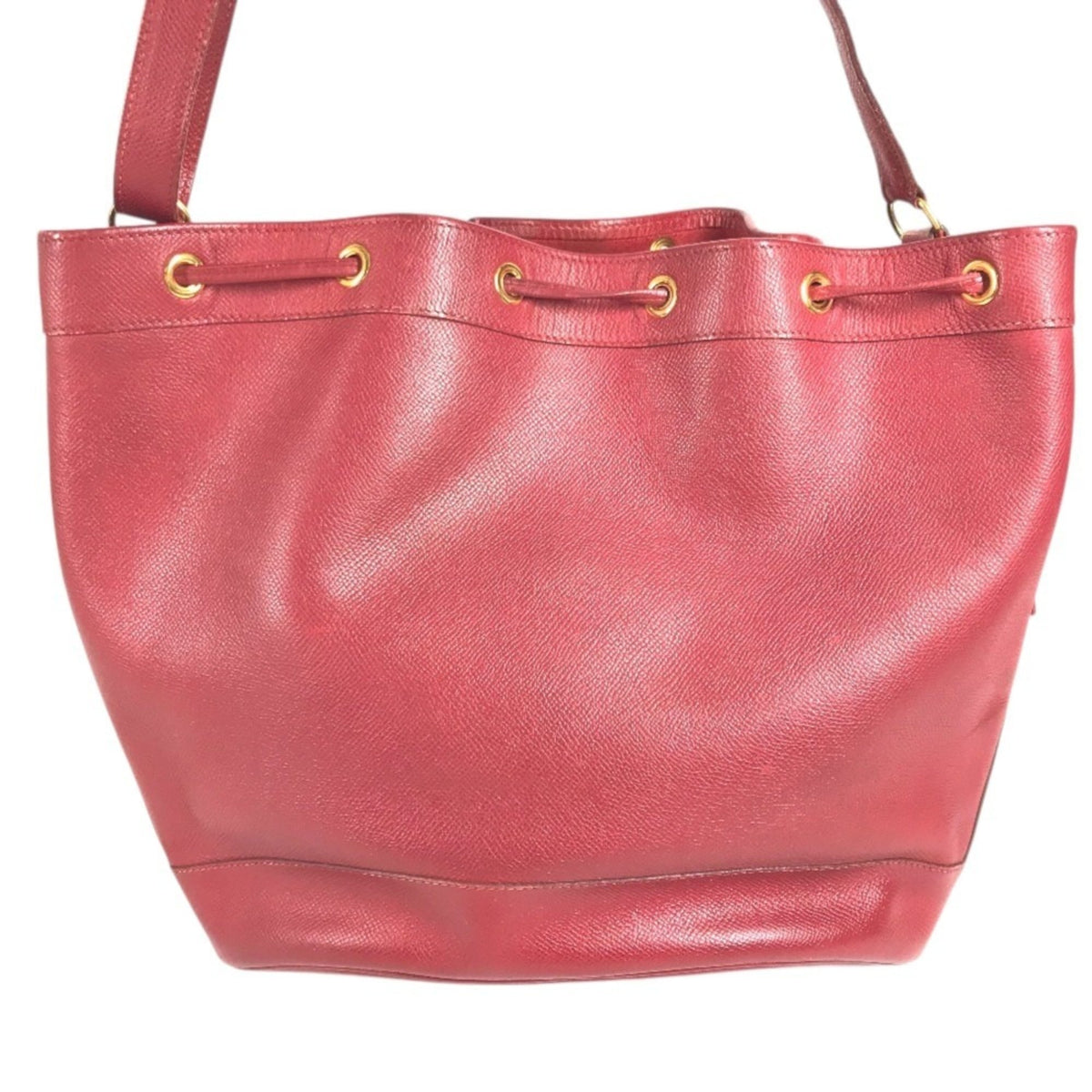 Hermes Red Color Courchevel Leather Shoulder Bag (Pre-Owned)