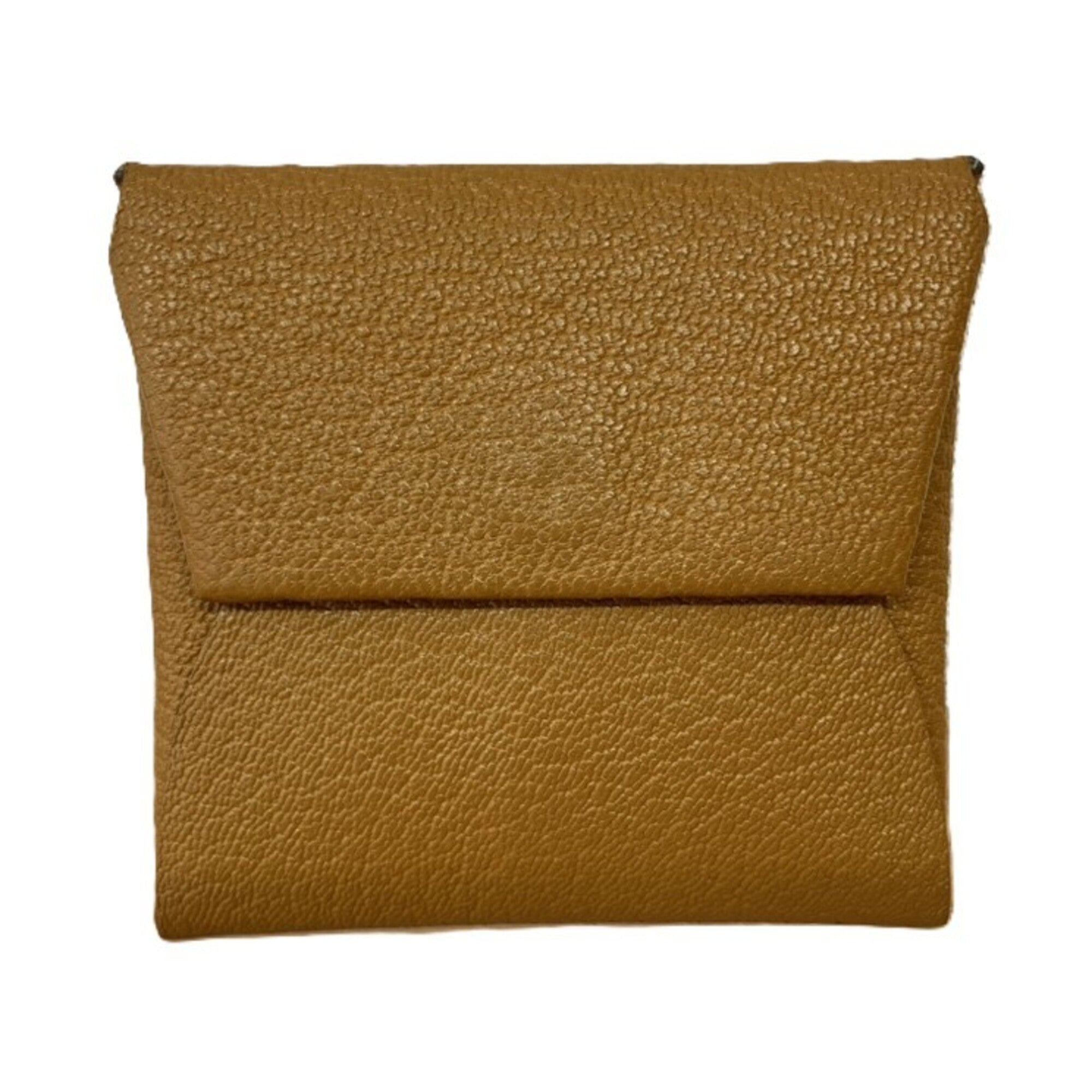 Hermes Brown Leather Coin Purse/Coin Case (Pre-Owned)