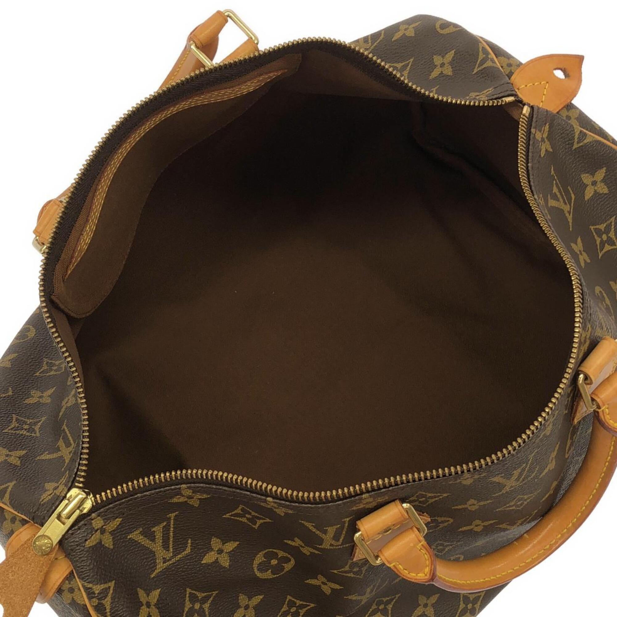 Louis Vuitton Marron Coated Canvas Boston Bag (Pre-Owned)