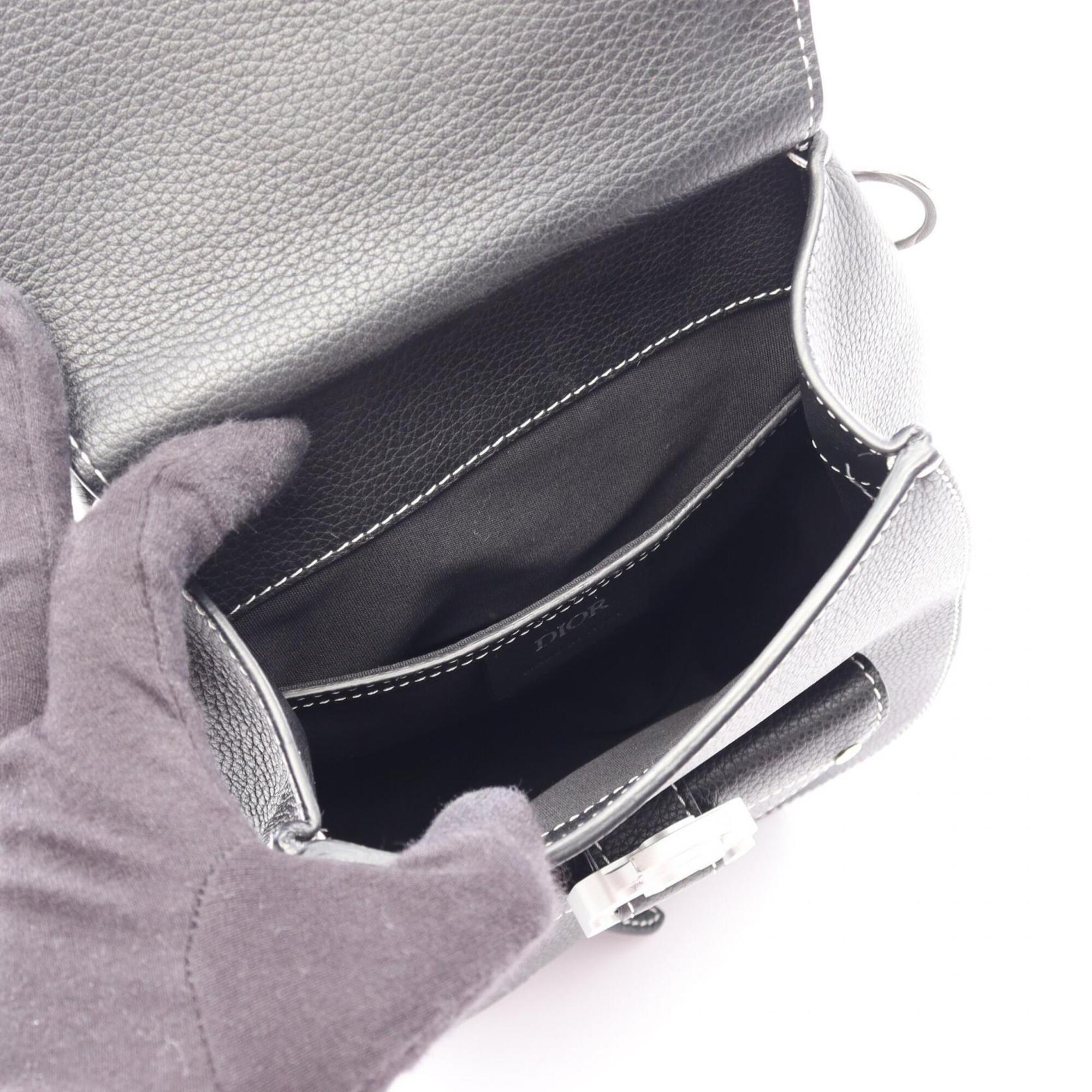 Christian Dior Black Leather Backpack (Pre-Owned)