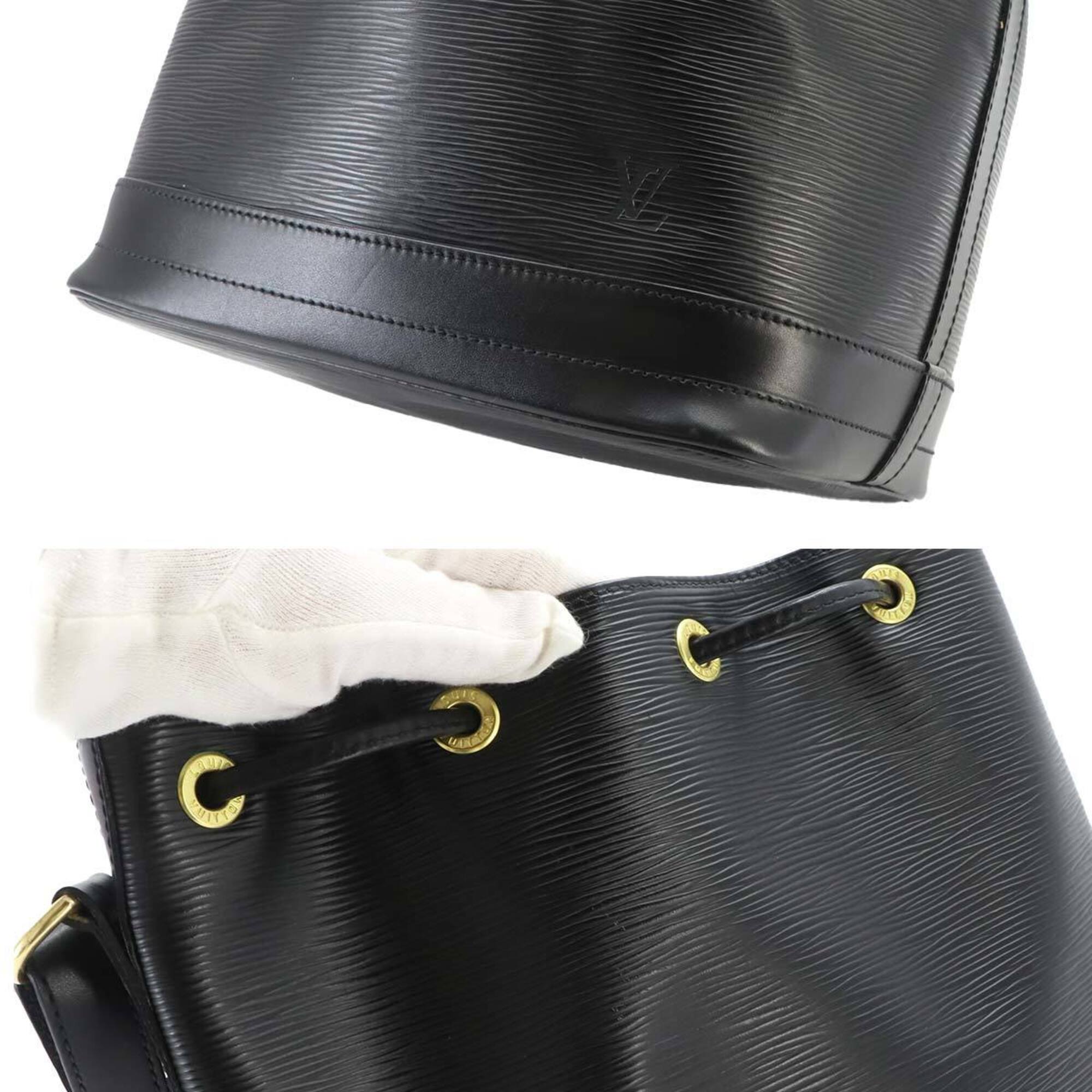 Louis Vuitton Epi Noir Epi Leather Handbag Shoulder Bag (Pre-Owned)