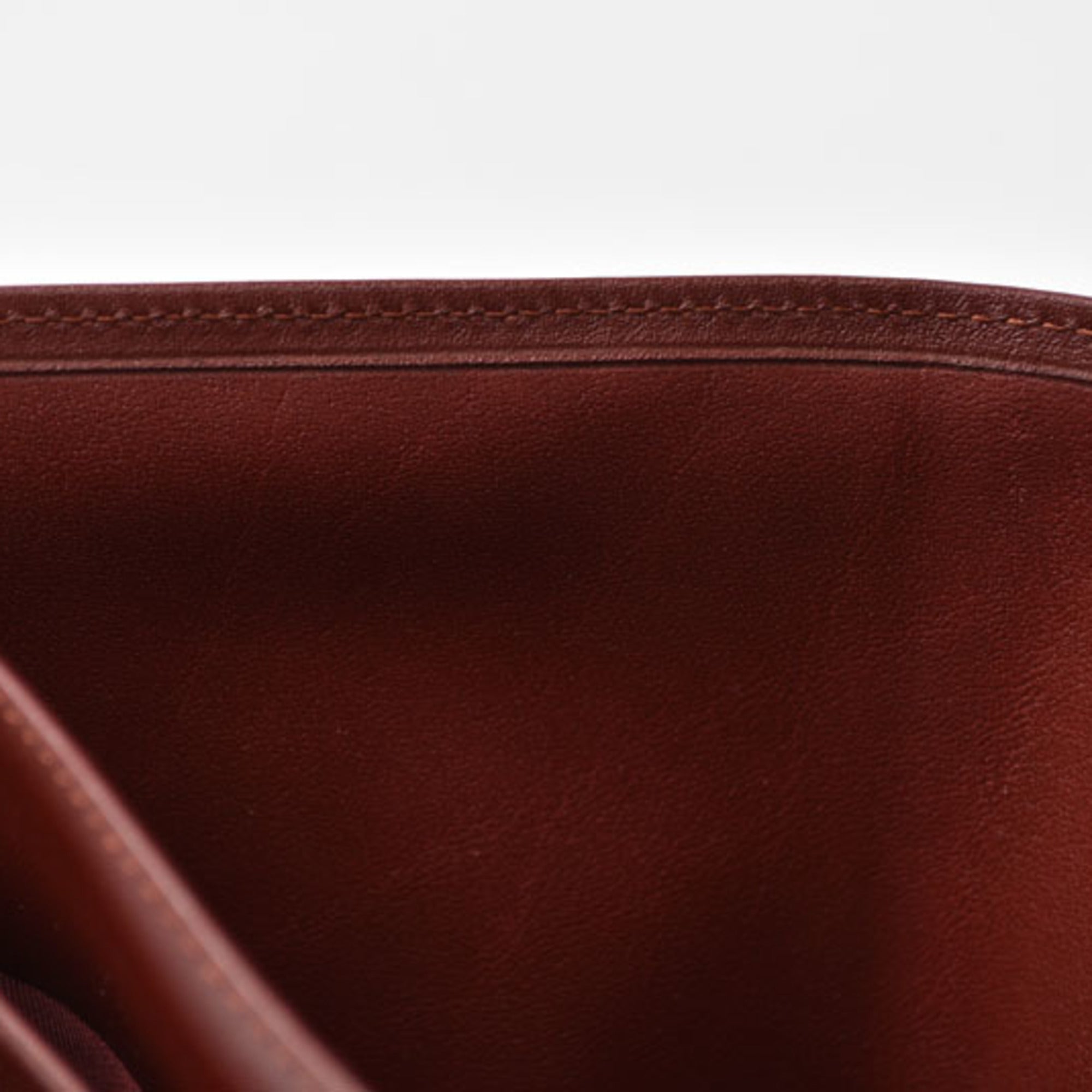 Cartier Bordeaux Leather Wallet (Bi-Fold) (Pre-Owned)