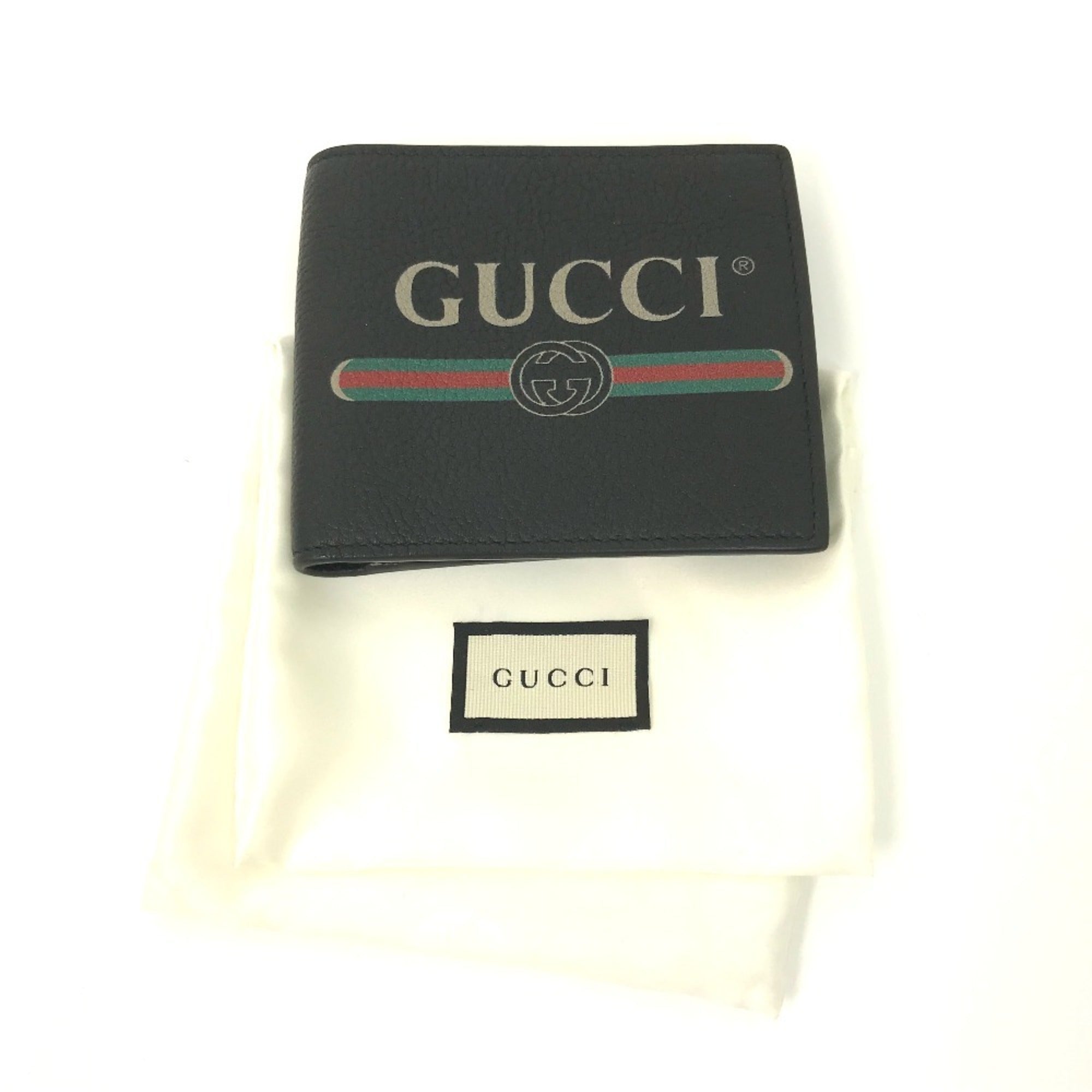 Gucci Black Leather Wallet (Bi-Fold) (Pre-Owned)