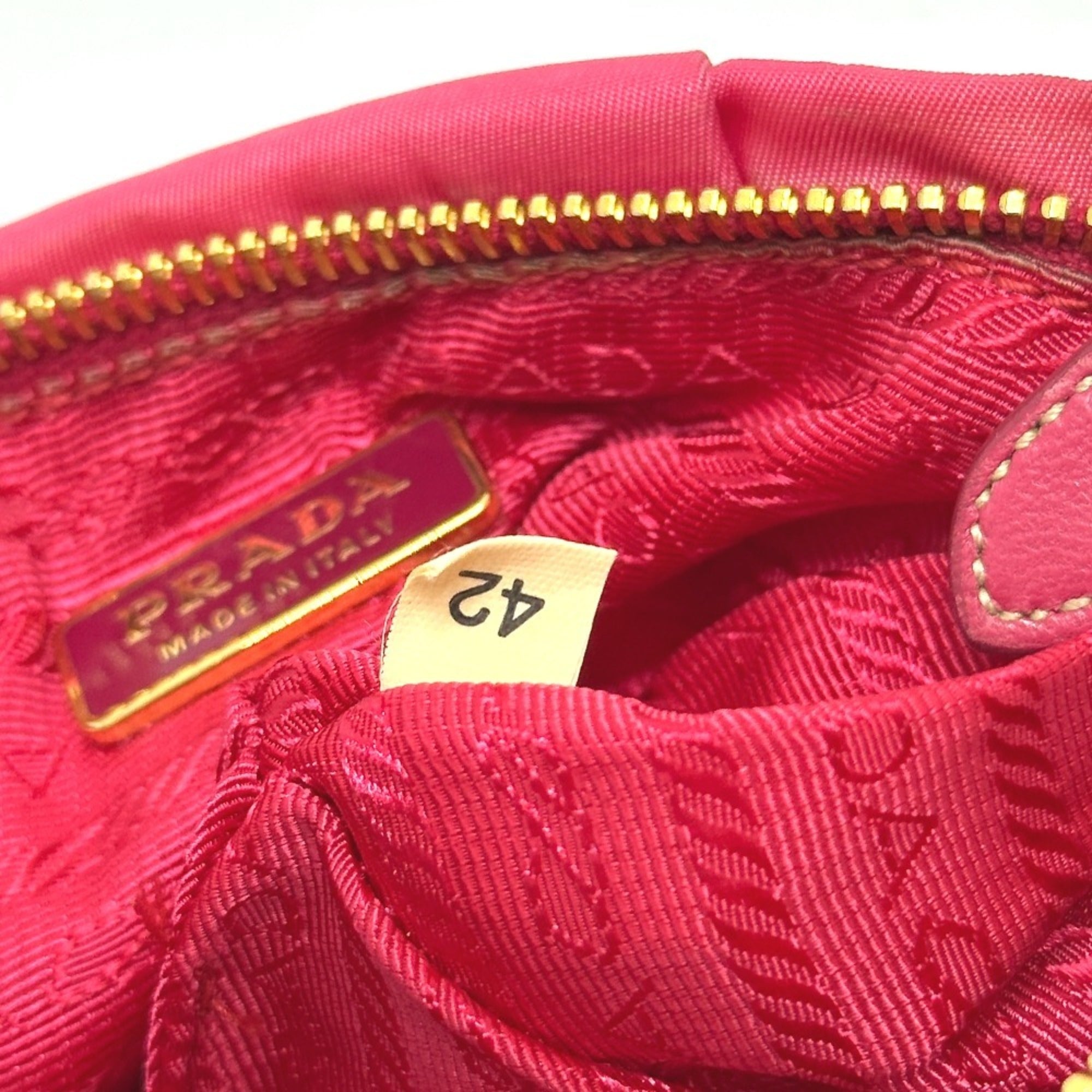 Prada Pink Nylon Pouch (Pre-Owned)
