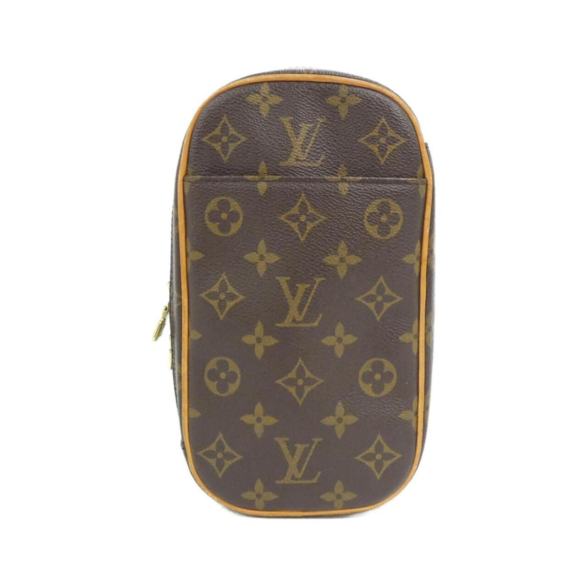 Louis Vuitton Marron Coated Canvas Shoulder Bag Sling Bag (Pre-Owned)