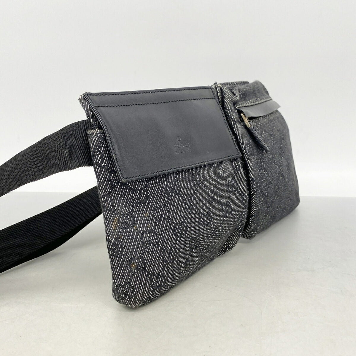 Gucci Black Denim Fanny Pack (Pre-Owned)