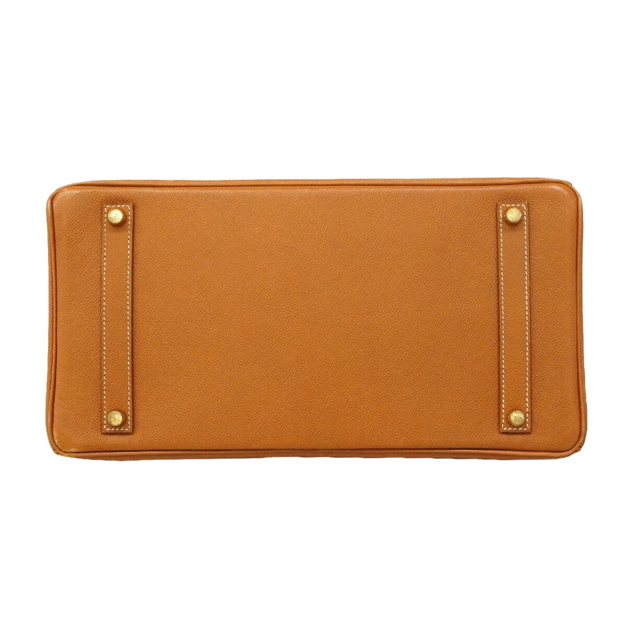 Hermes Gold Courchevel Leather Handbag (Pre-Owned)