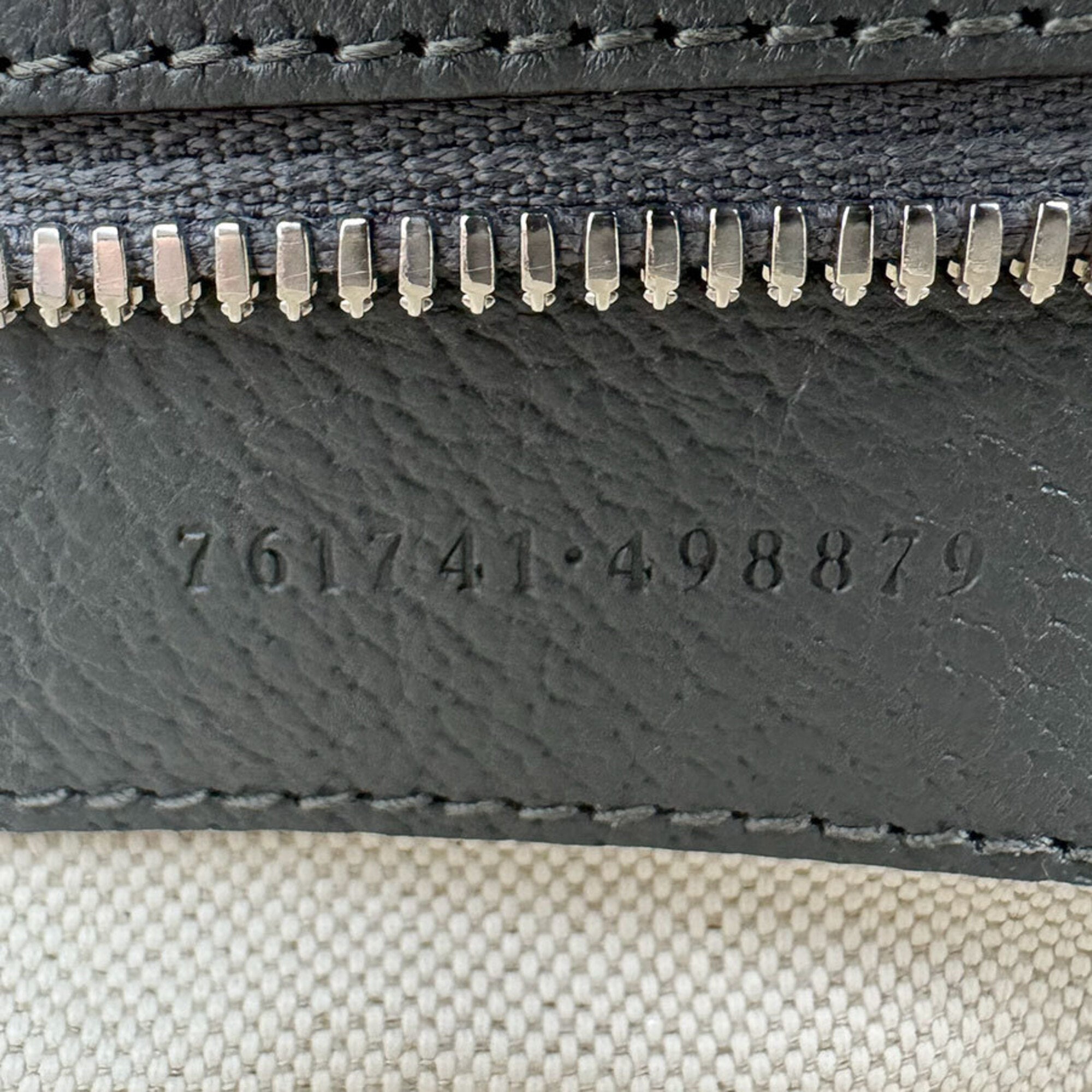 Gucci Gray Gg Supreme Shoulder Bag (Pre-Owned)