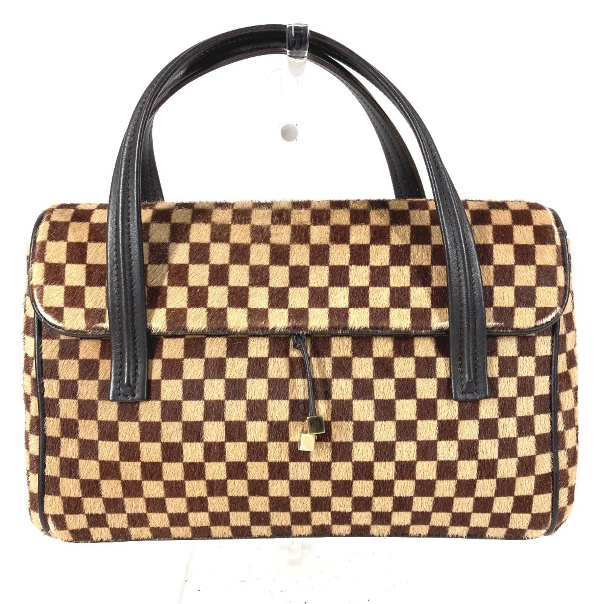 Louis Vuitton Brown Leather Handbag Tote Bag (Pre-Owned)