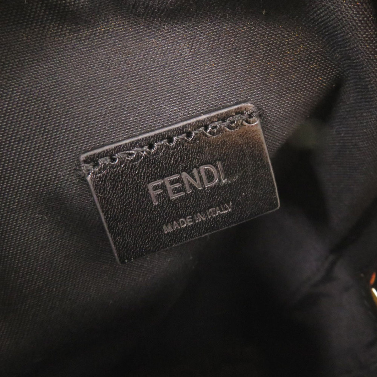 Fendi Yellow Nylon Pouch Shoulder Bag (Pre-Owned)