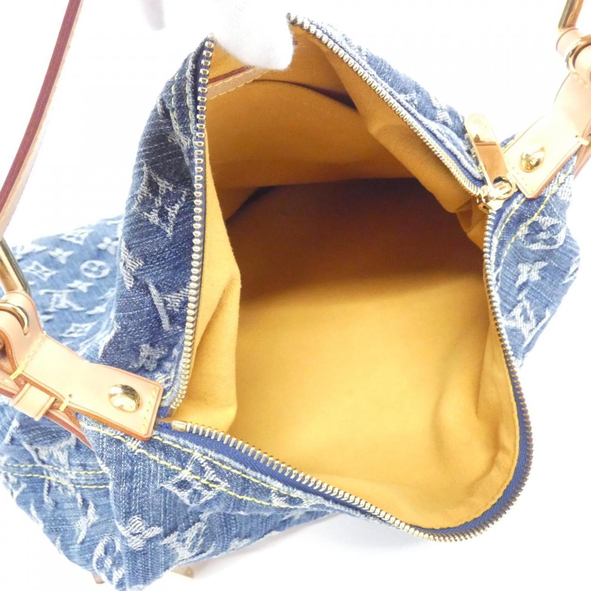 Louis Vuitton Blue Denim Canvas Shoulder Bag (Pre-Owned)