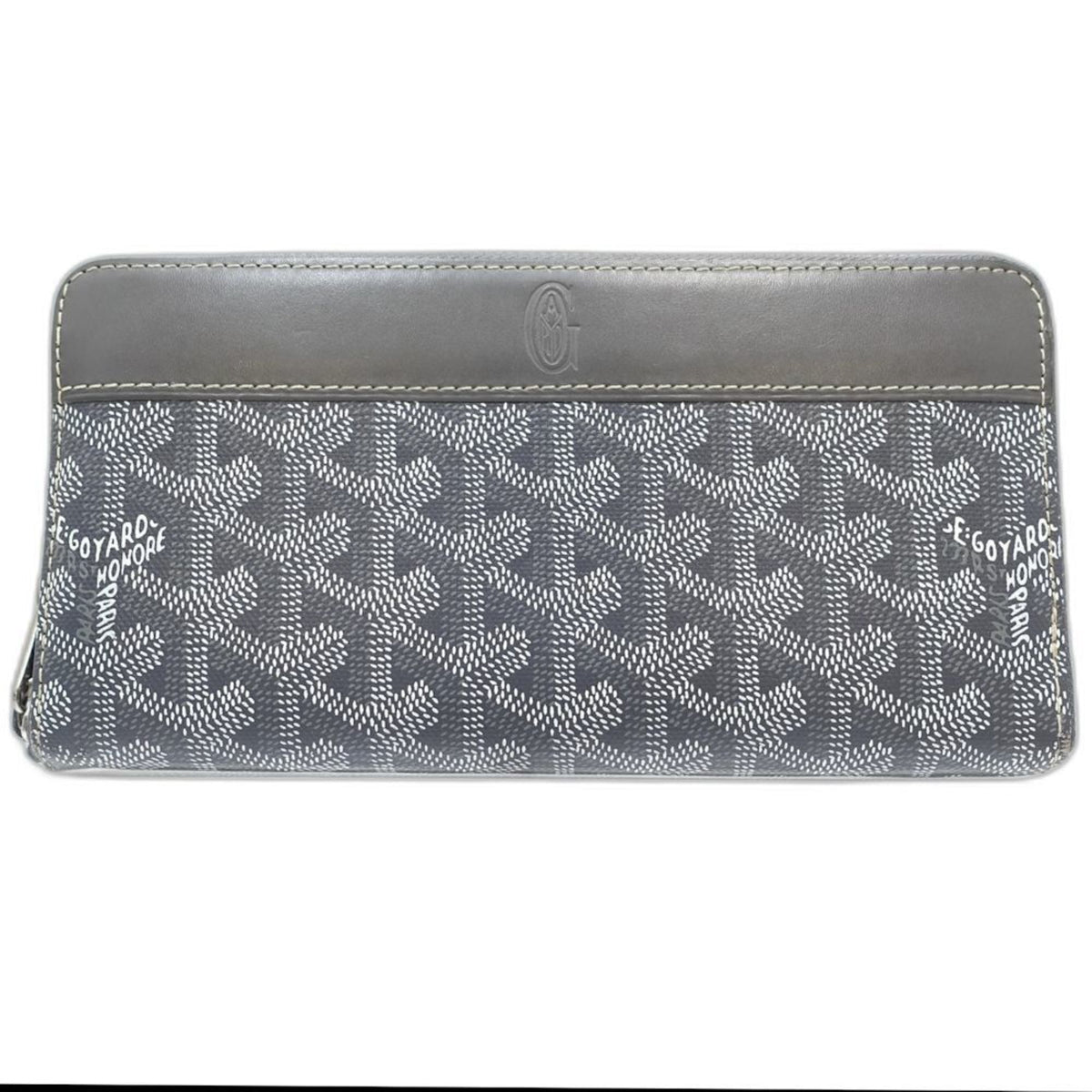 Goyard Gray Leather Pvc Coin Purse/Coin Case (Pre-Owned)