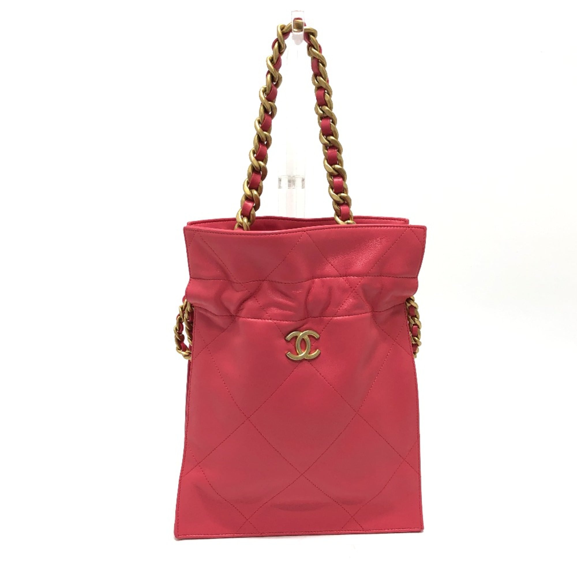 Chanel Pink Leather Handbag (Pre-Owned)