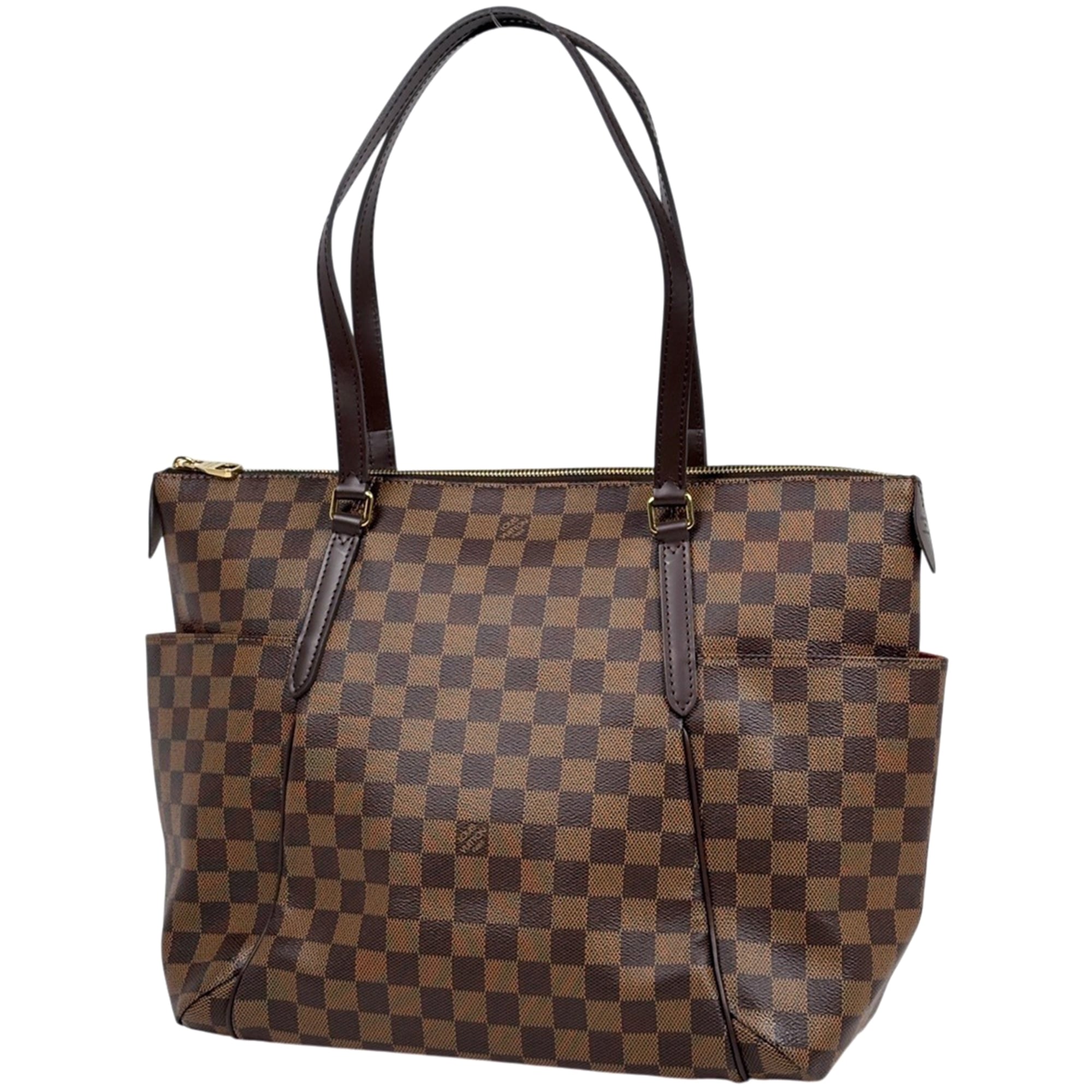 Louis Vuitton Damier Brown Damier Canvas Shoulder Bag Tote Bag (Pre-Owned)