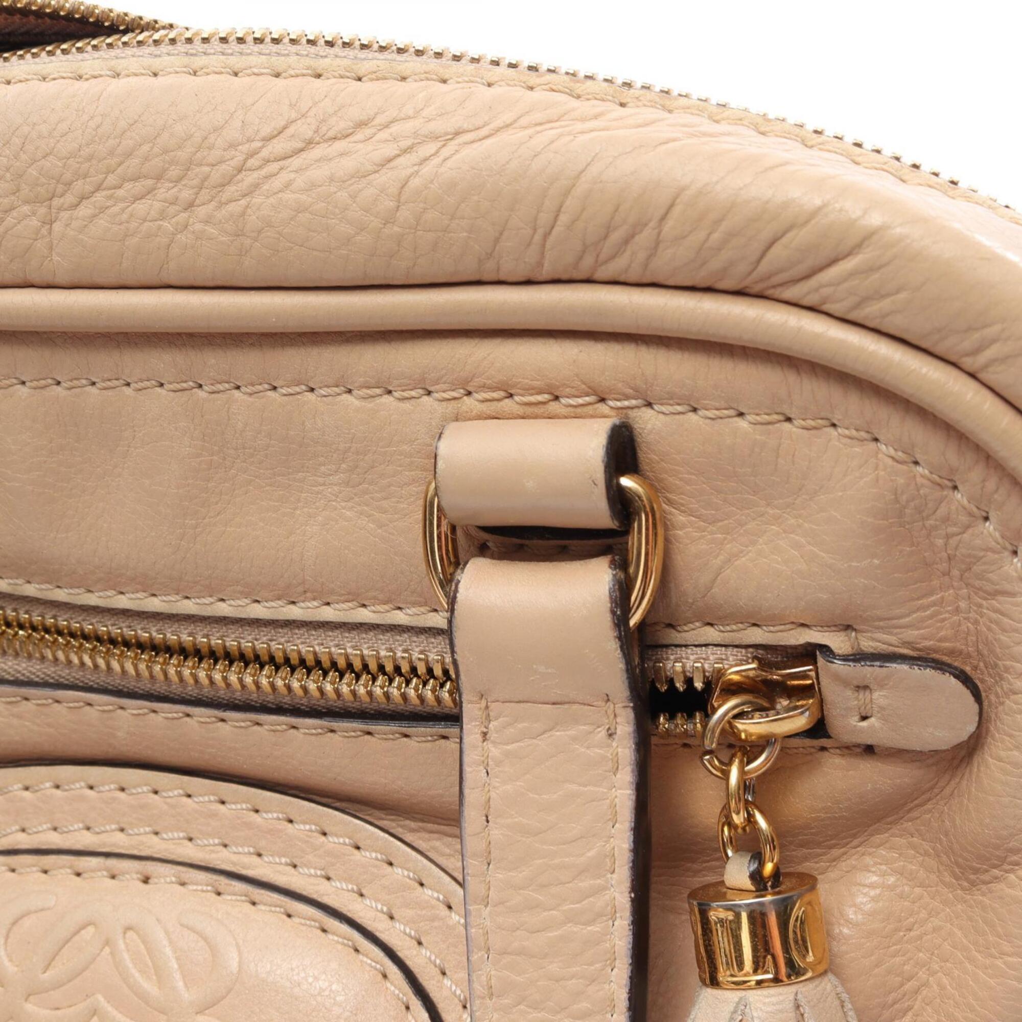 Loewe Beige Leather Handbag (Pre-Owned)
